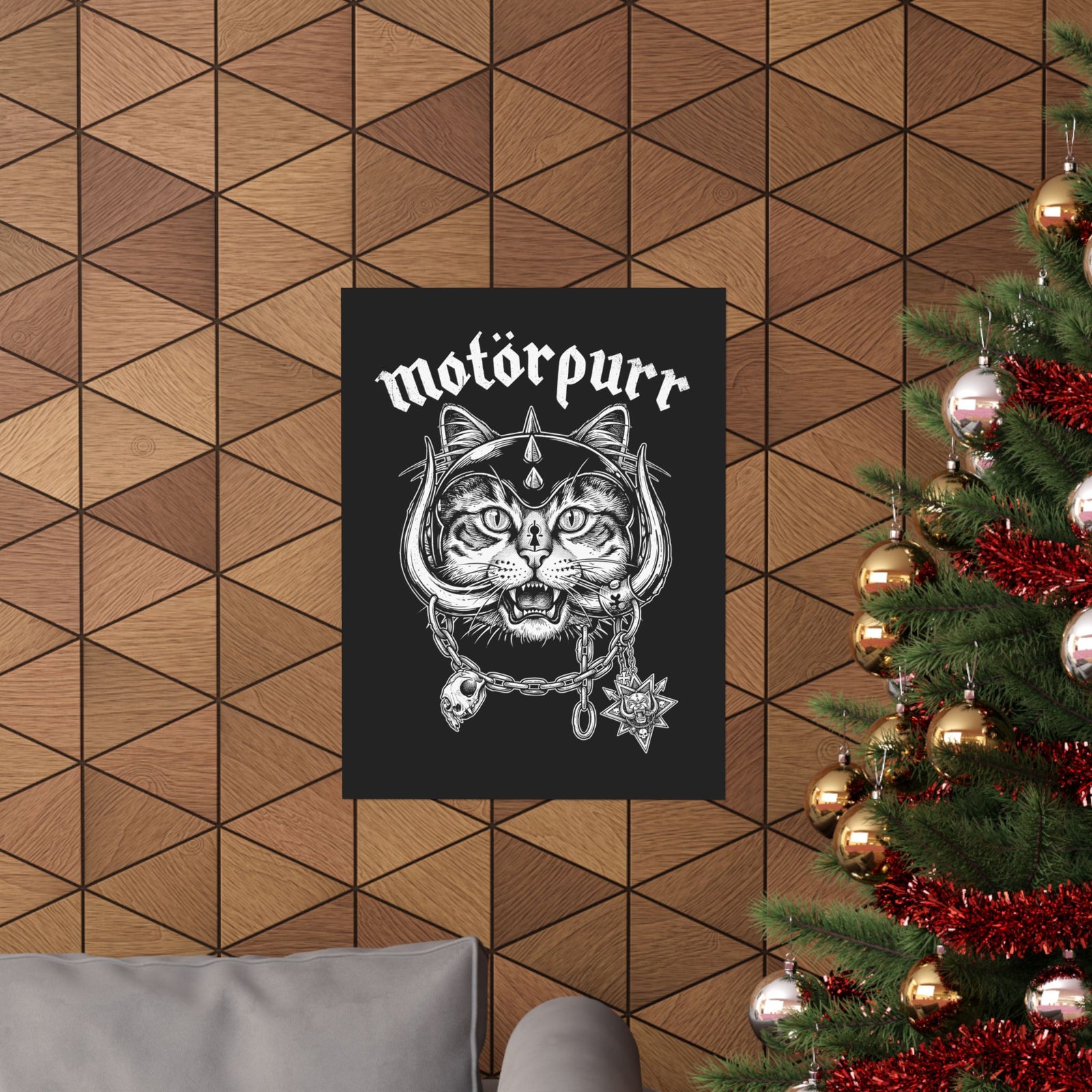 Heavy Metal Cat "Motorpurr" Poster