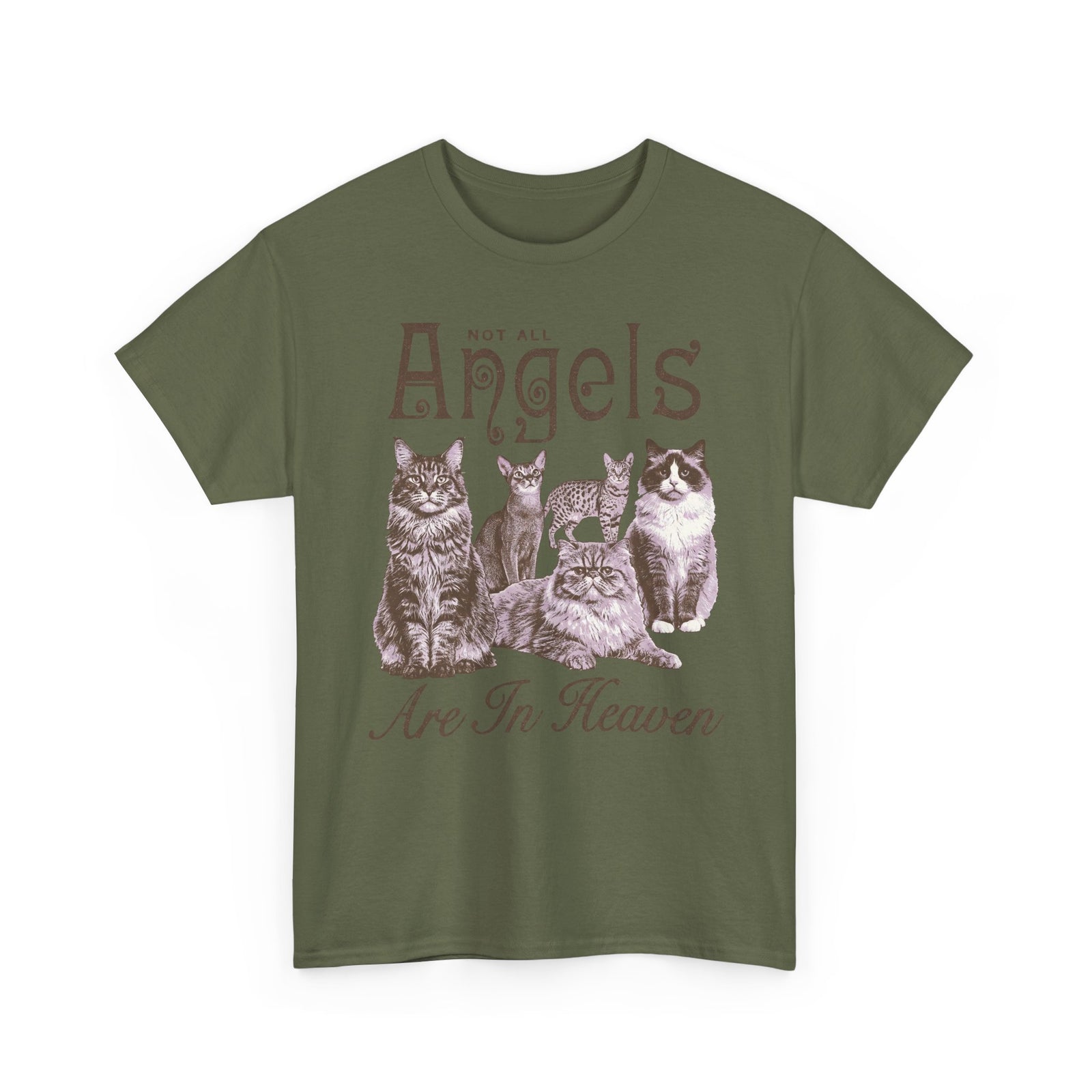 Not All Angels Are In Heaven T-Shirt — Cat Lovers Memorial Tee