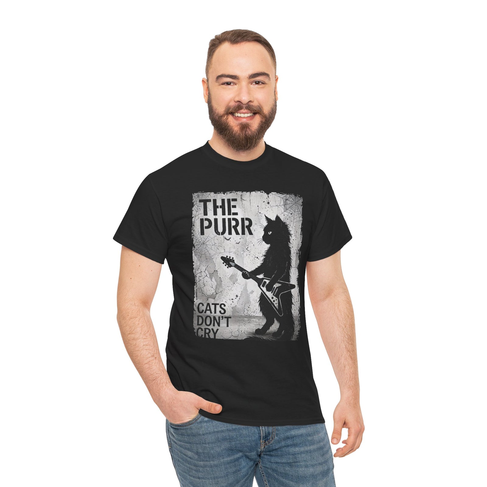 Purr Cats Don't Cry T-Shirt — Cute Cat Graphic Tee