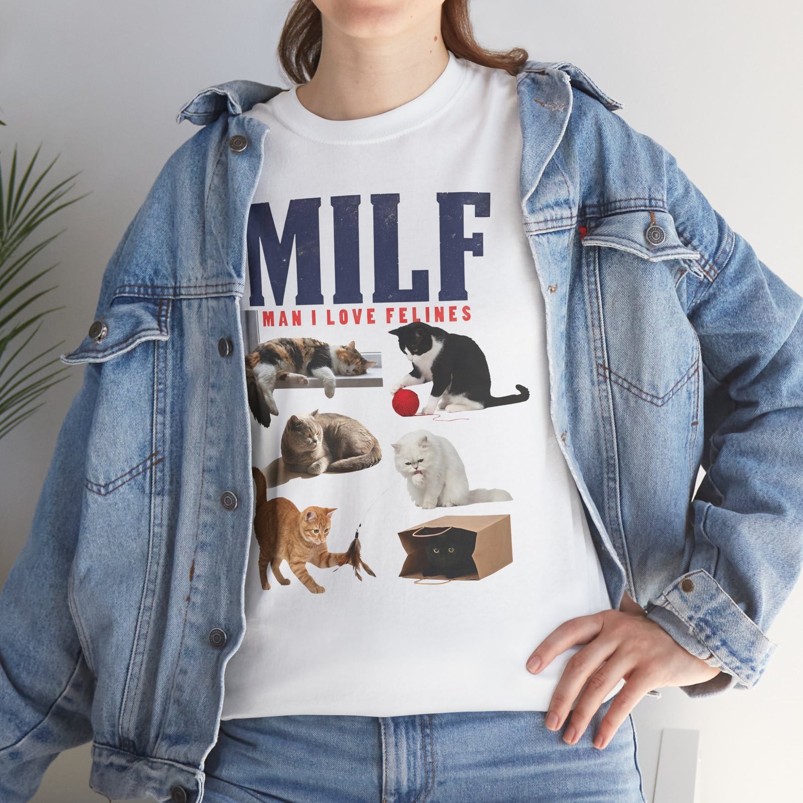 MILF 'Man I Love Felines' T-Shirt – Funny Cat Lover Tee