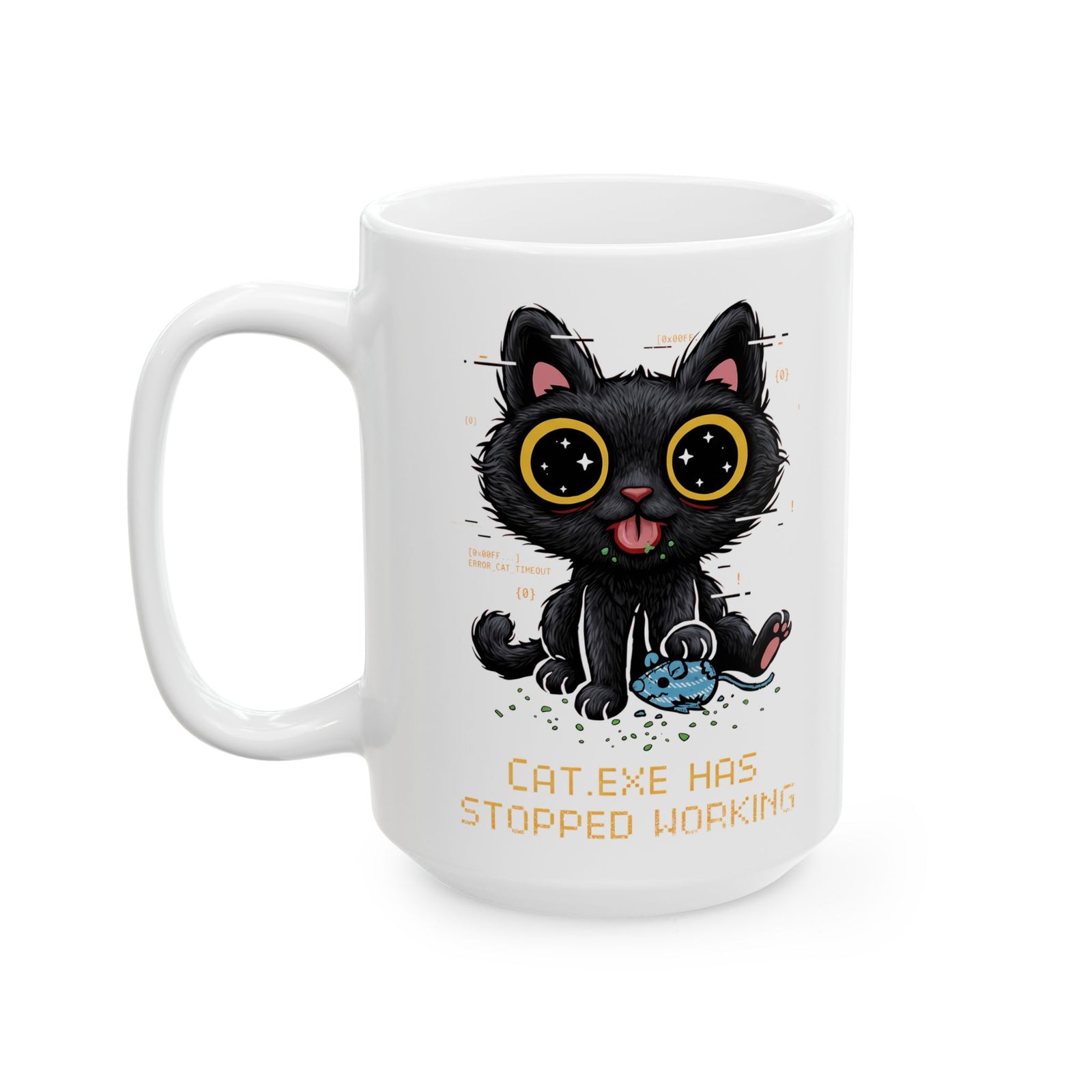 CAT.EXE Has Stopped Working Ceramic Mug