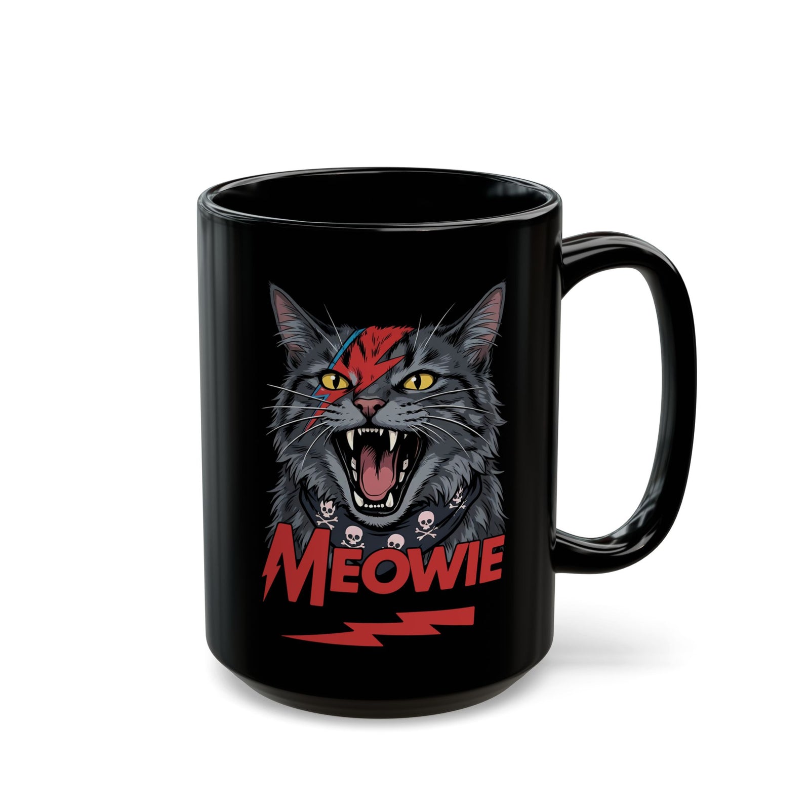 Meowie Cat Black Mug