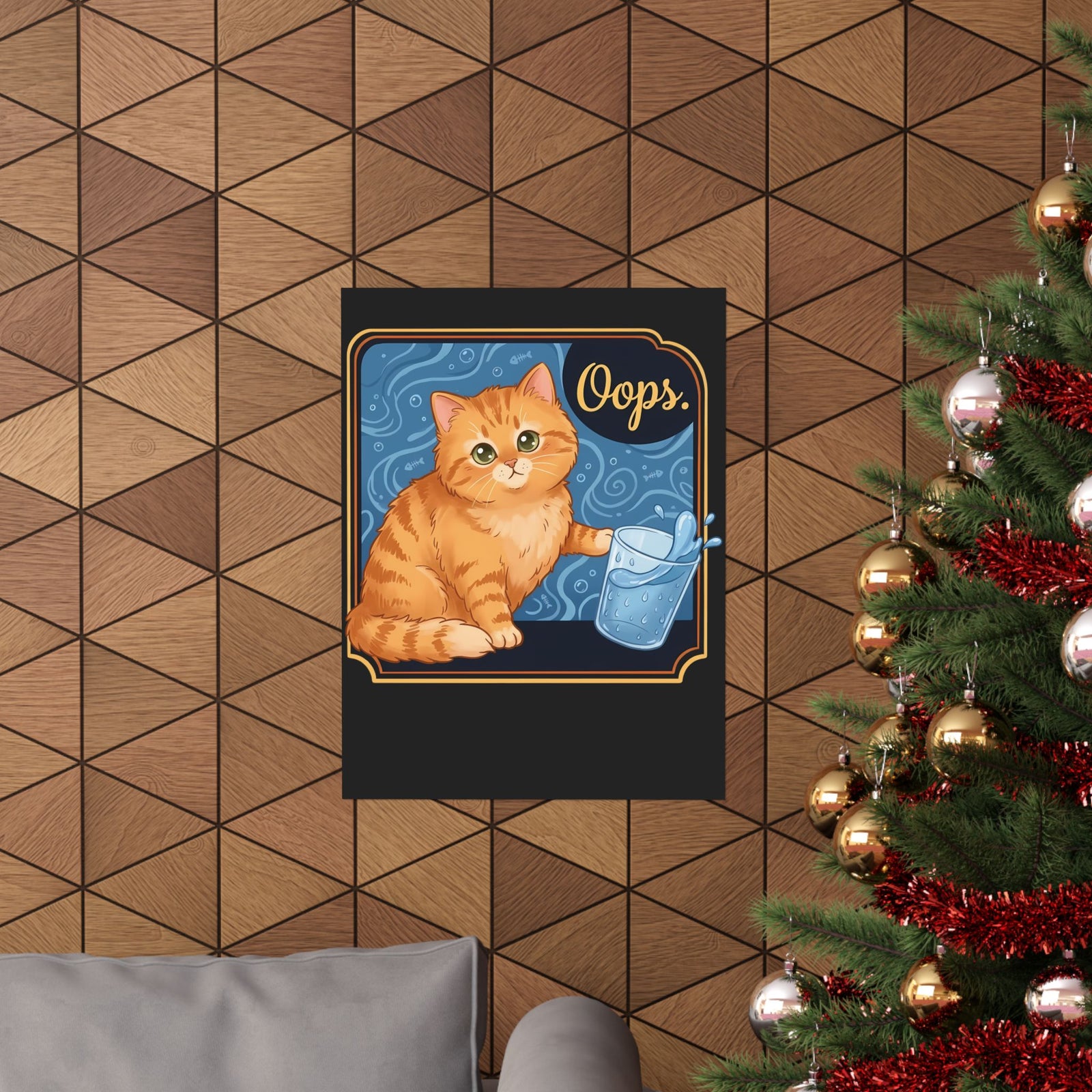 "I Do What I Want" Cat Poster Funny Rebellious Cat Poster