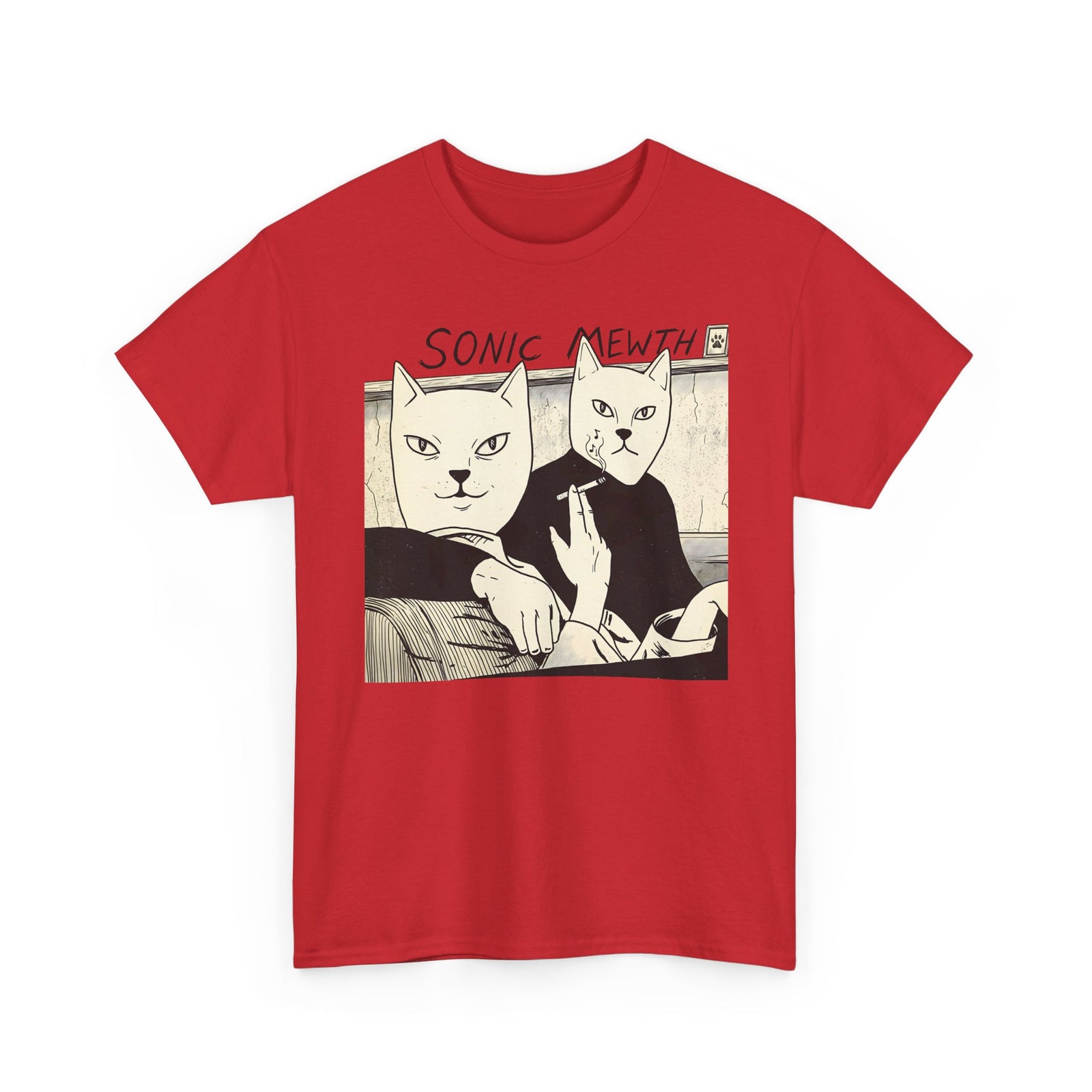 Funny Cat Parody T-Shirt — Cute Satirical Cat Tee