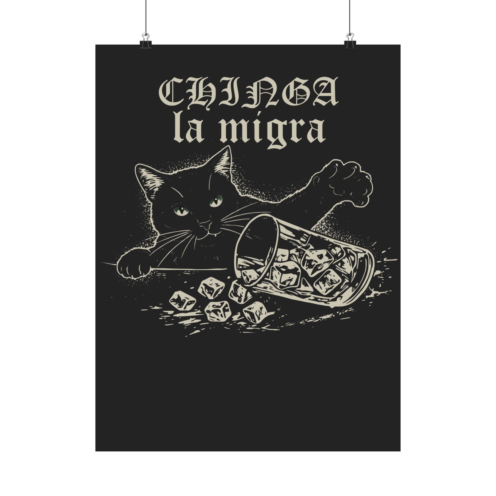 Chinga la migra Cat Poster