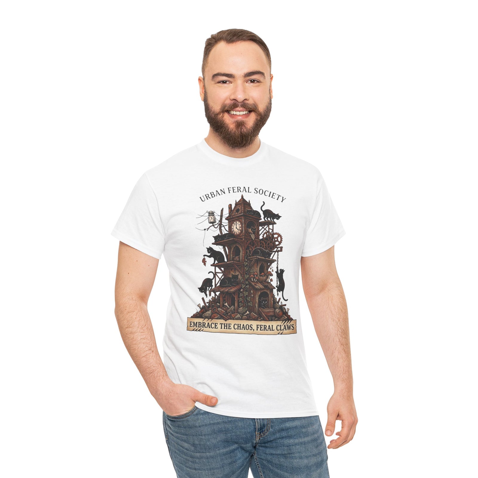 Black Cats Urban Feral Society T-Shirt