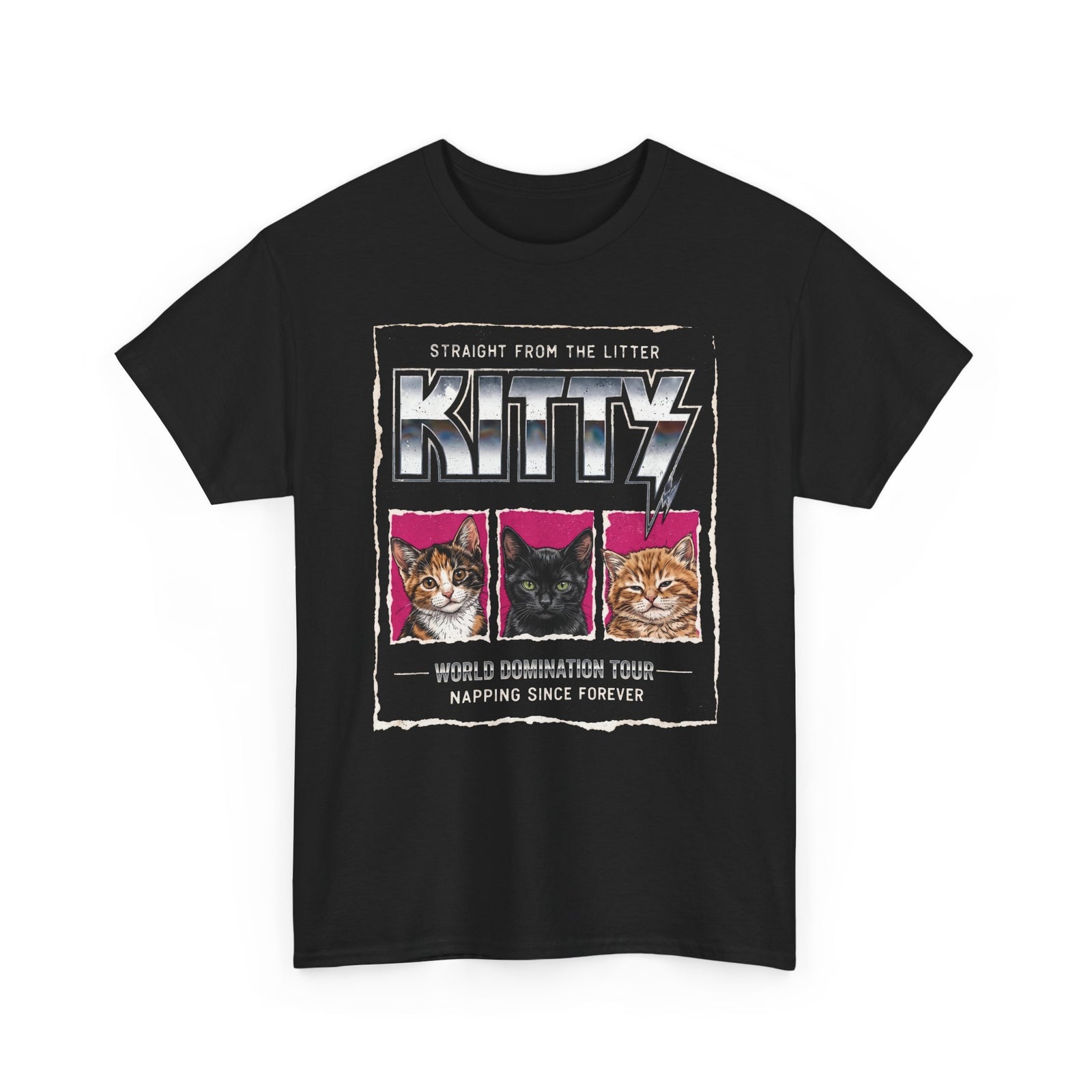 Straight From the Litter Kitty T-Shirt Funny Cat Lover Tee