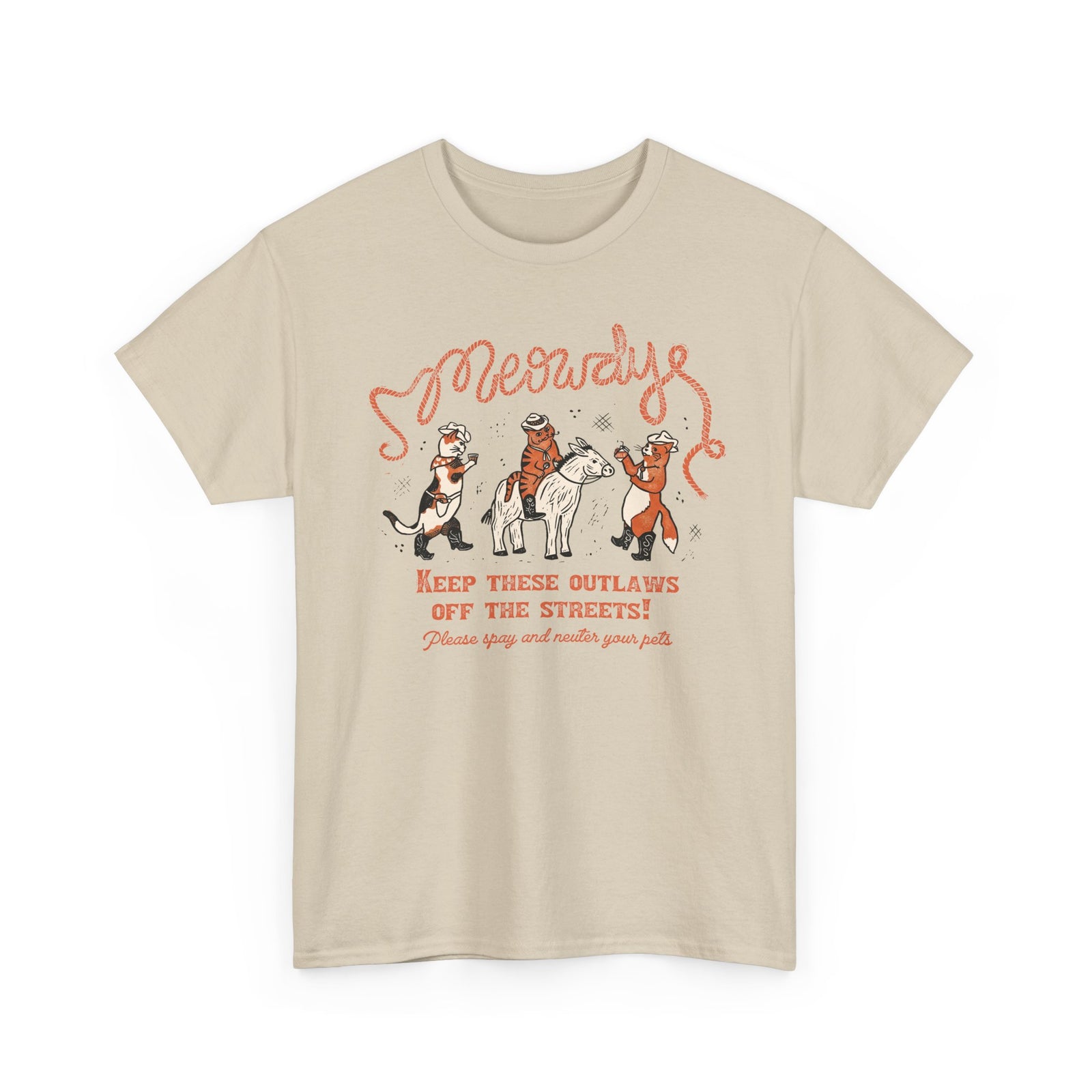 Meowdy Cat T-Shirt — Funny Cowgirl Cat Tee