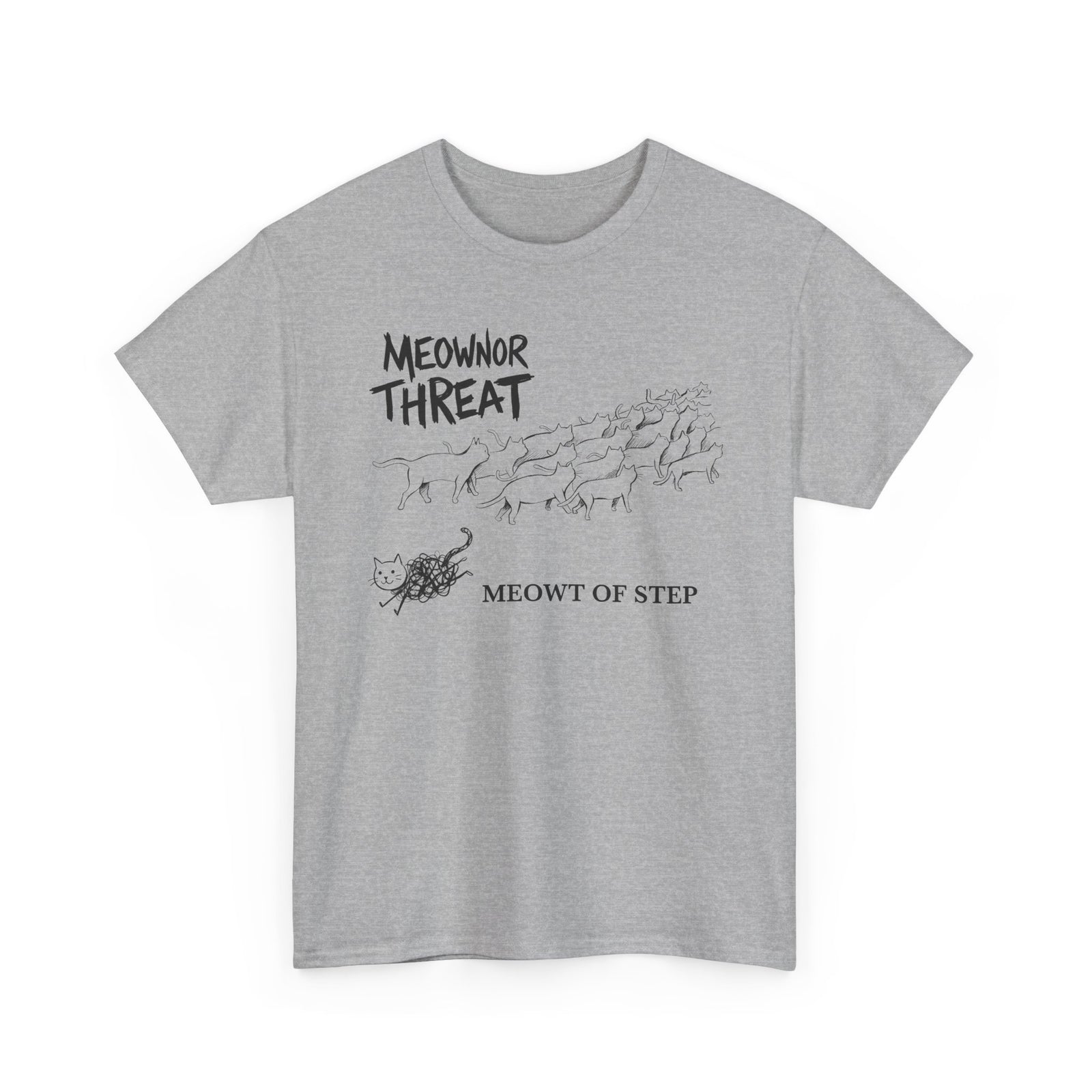 Meownor Thread Meowt Of Step T-Shirt — Funny Cat Dance Graphic Tee