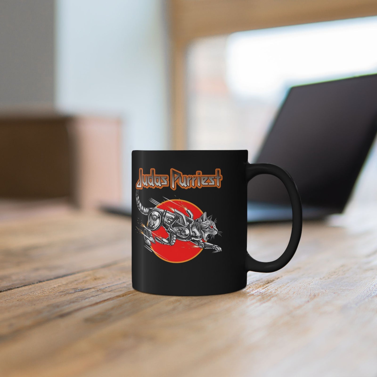 Judas Purriest Cat Graphic Mug