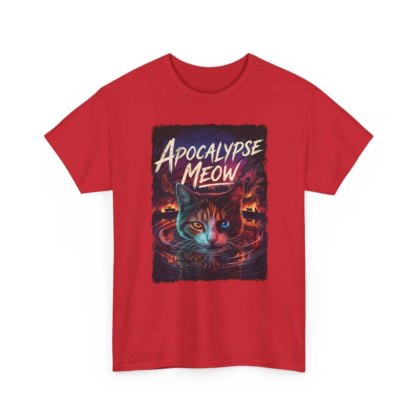 Apocalypse Meow T-Shirt — Cute Post-Apocalyptic Cat Graphic Tee