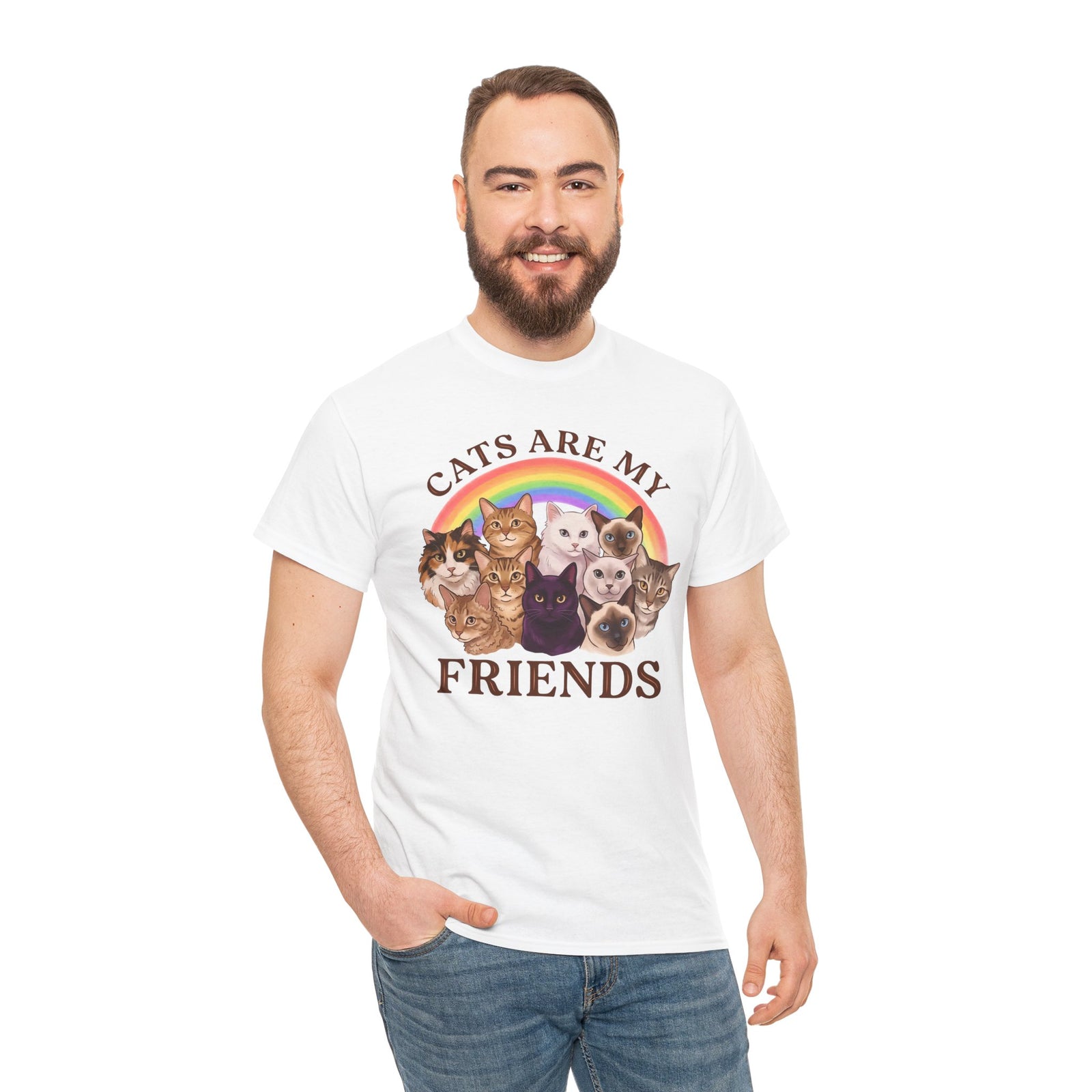 Cats Are My Friends T-Shirt — Funny Cat Lover Tee