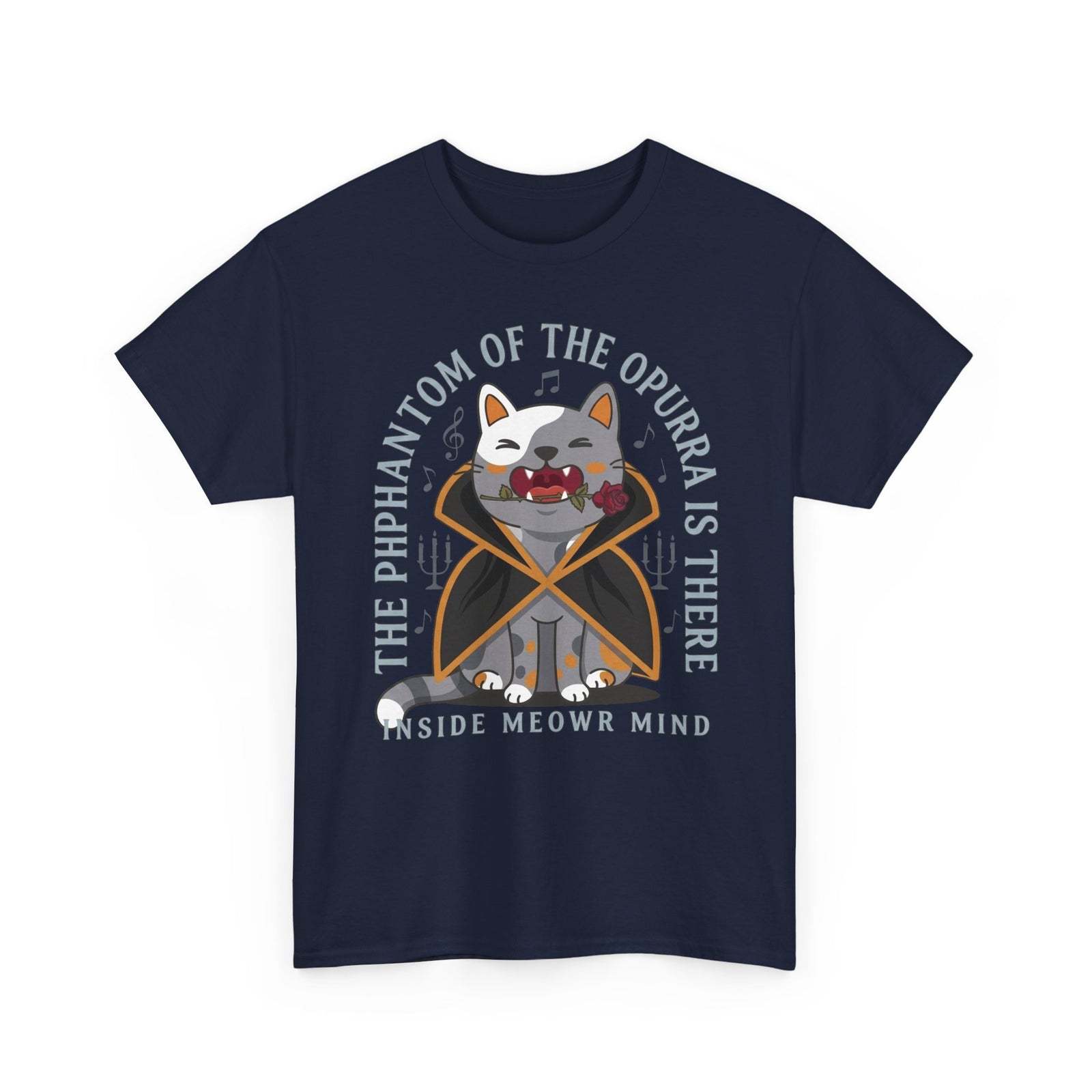Phantom of the Opurra T-Shirt — Cat Musical Parody Tee