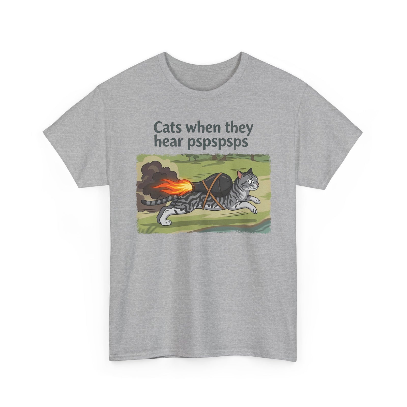 Cats When They Heard 'pspspsps' T-Shirt