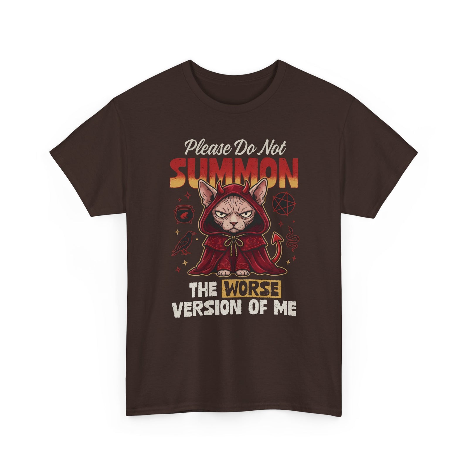 Gothic Witchy Cat T-Shirt — Witch Cat Graphic Tee