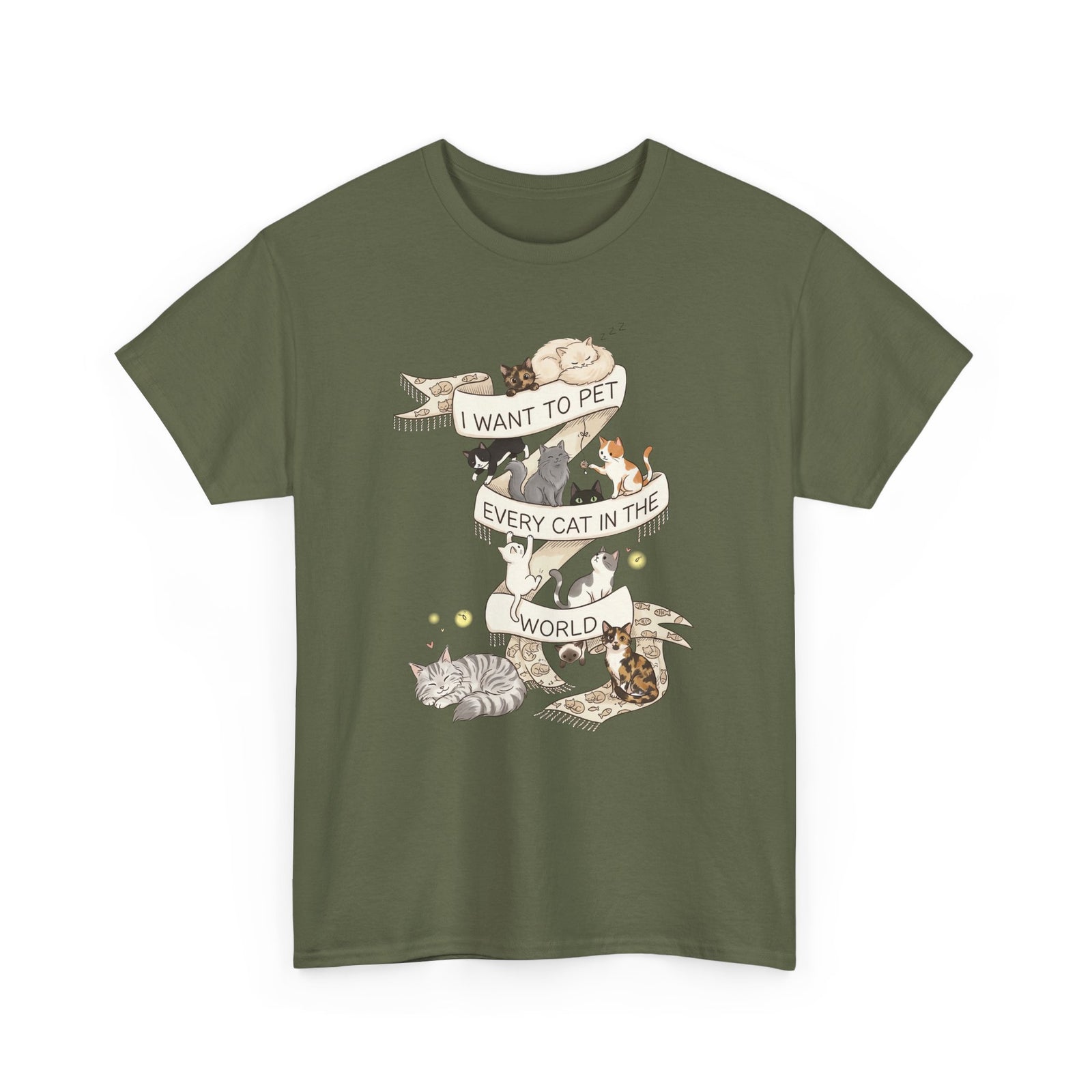 I Want to Pet Every Cat in the World T-Shirt — Cat Lover Tee