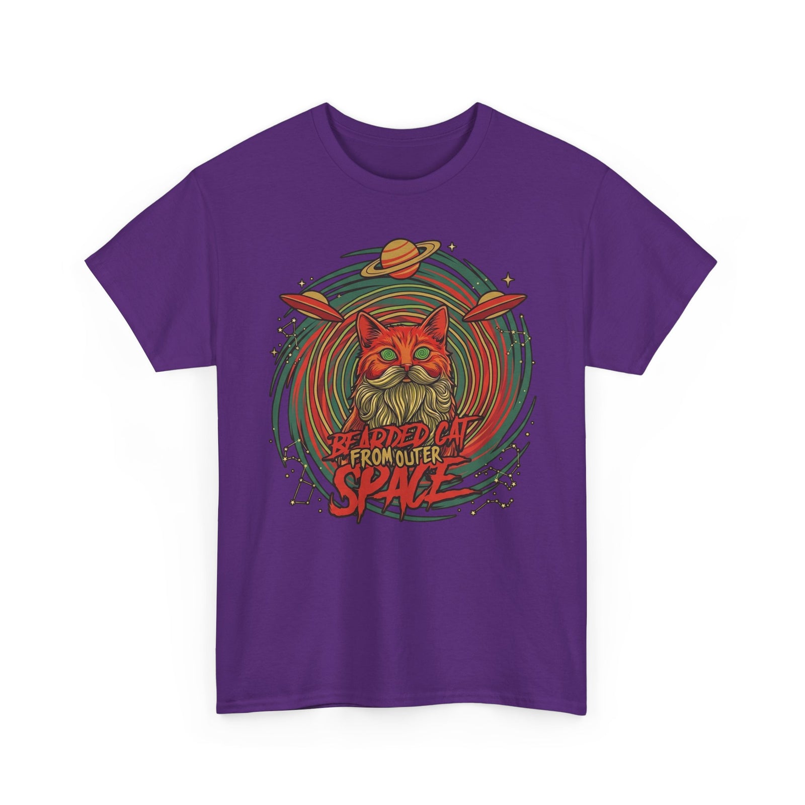 Bearded Cat from Outer Space T-Shirt