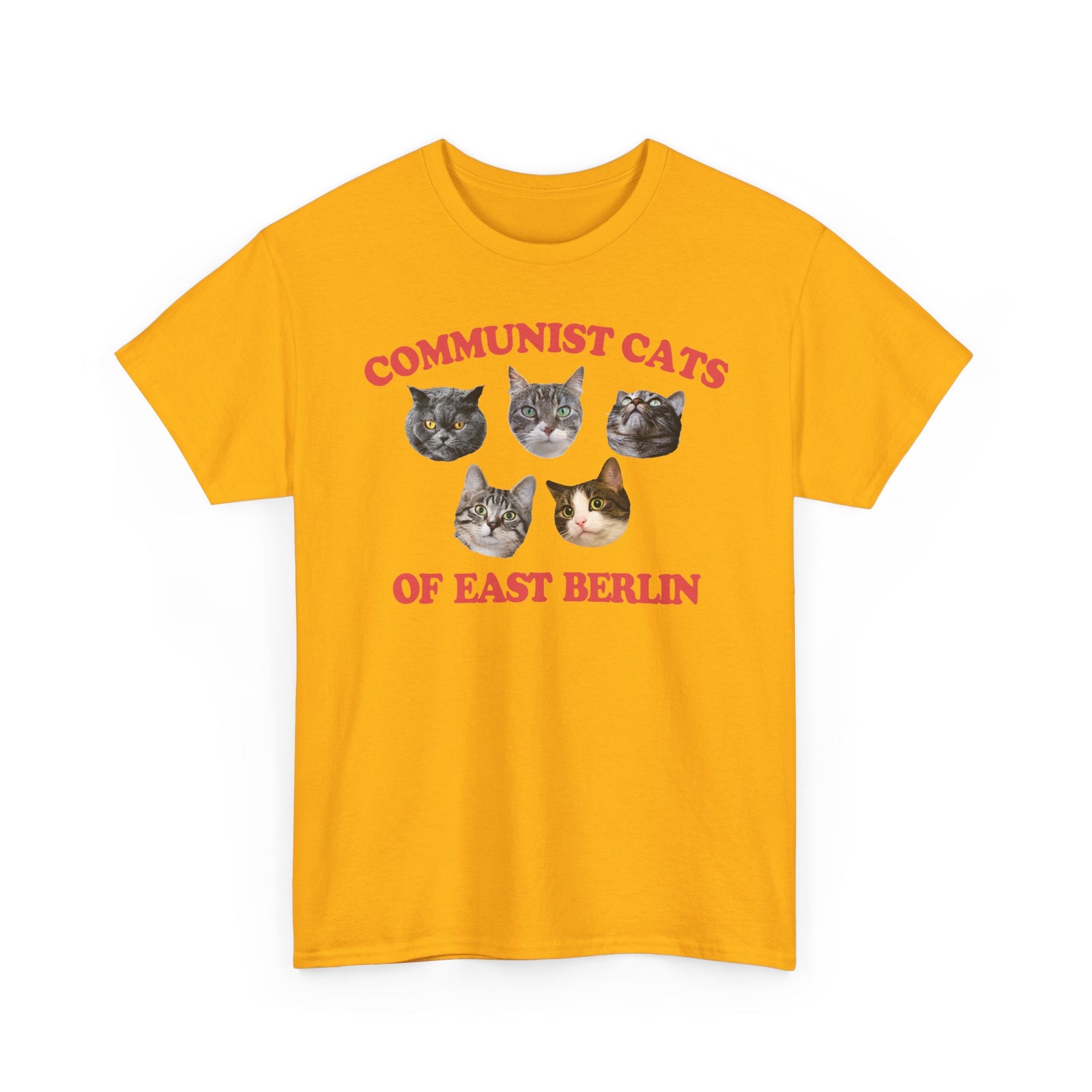 Communist Cats of East Berlin T-Shirt — Retro Socialist Cat Tee