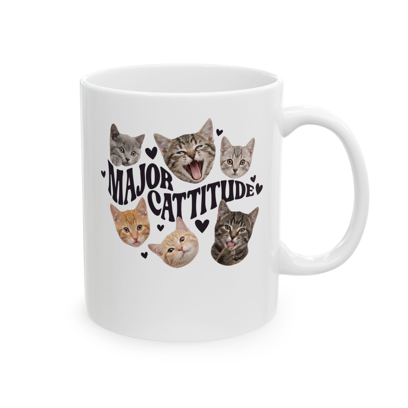Major Cattitude Ceramic Mug Funny Cat Attitude Mug