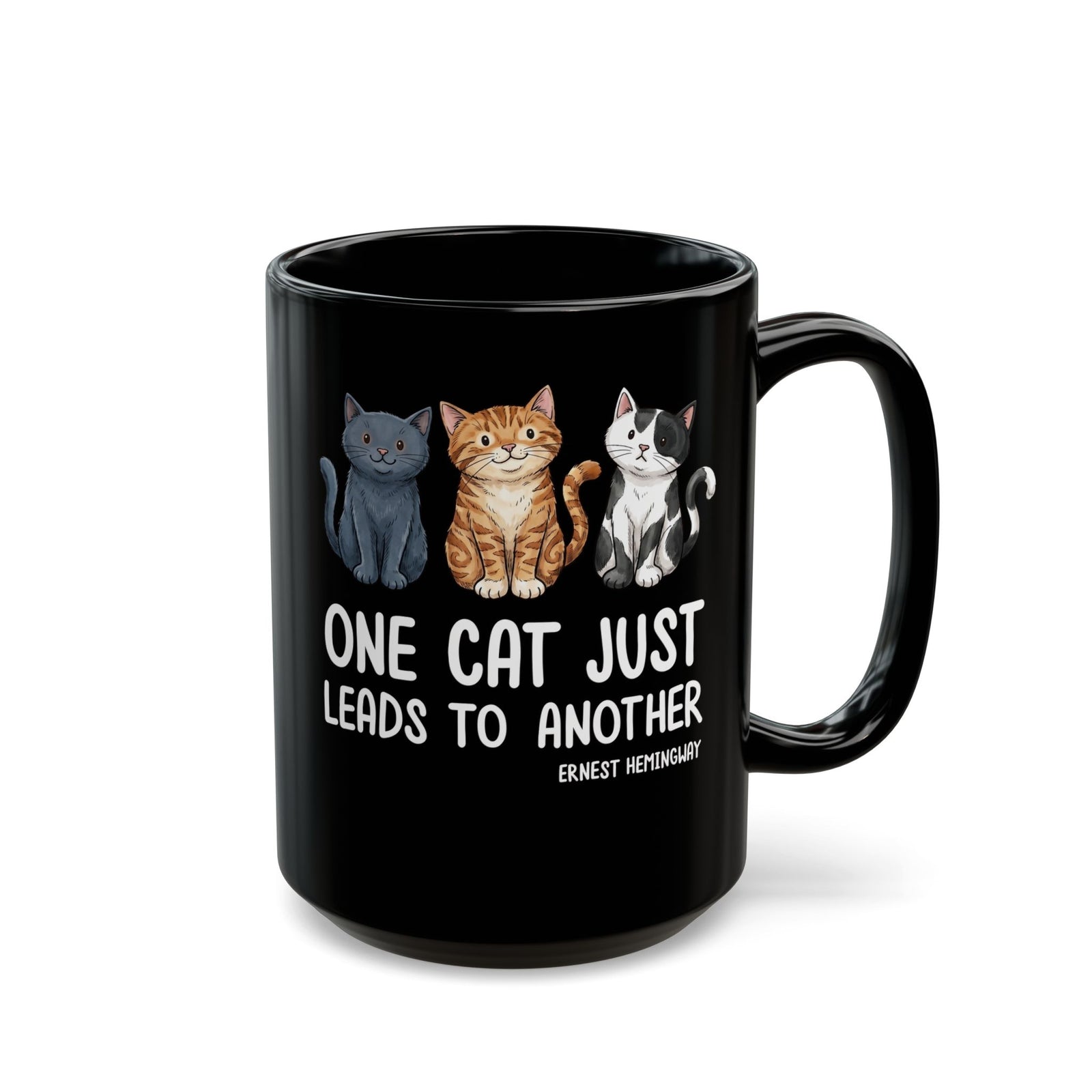 One Cat Just Leads To Another T‑Mug — Funny Cat Lover Mug
