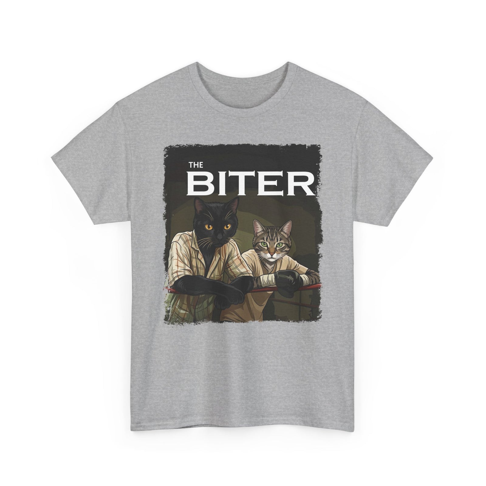 The Biter Cat T-Shirt — Retro Boxing Cats Graphic Tee