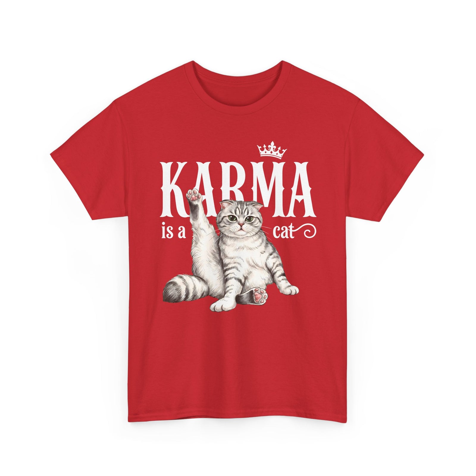 "Karma is a Cat" Funny Sassy Feline T-Shirt