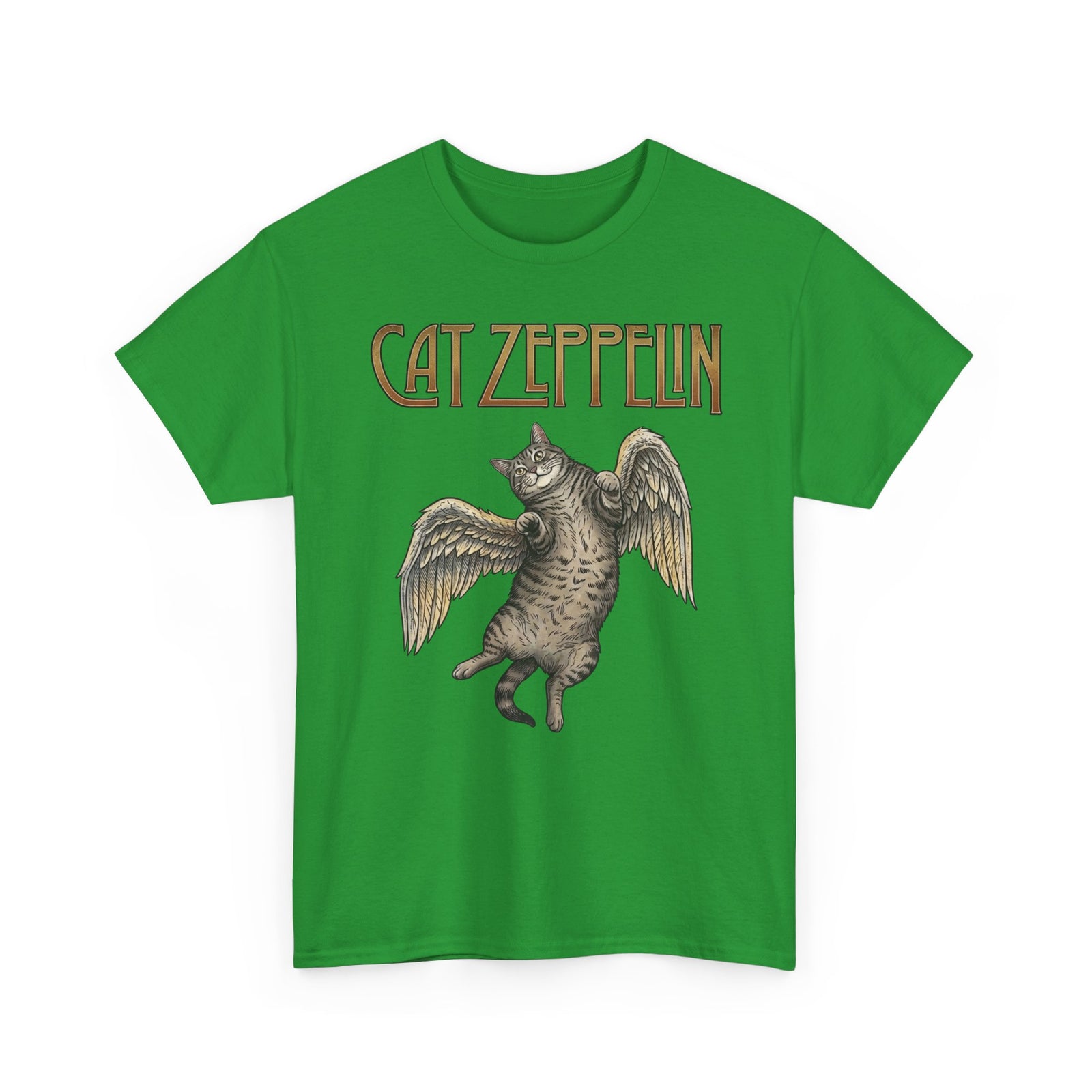 Cat-Zeppelin T-Shirt — Whimsical Cat Airship Design