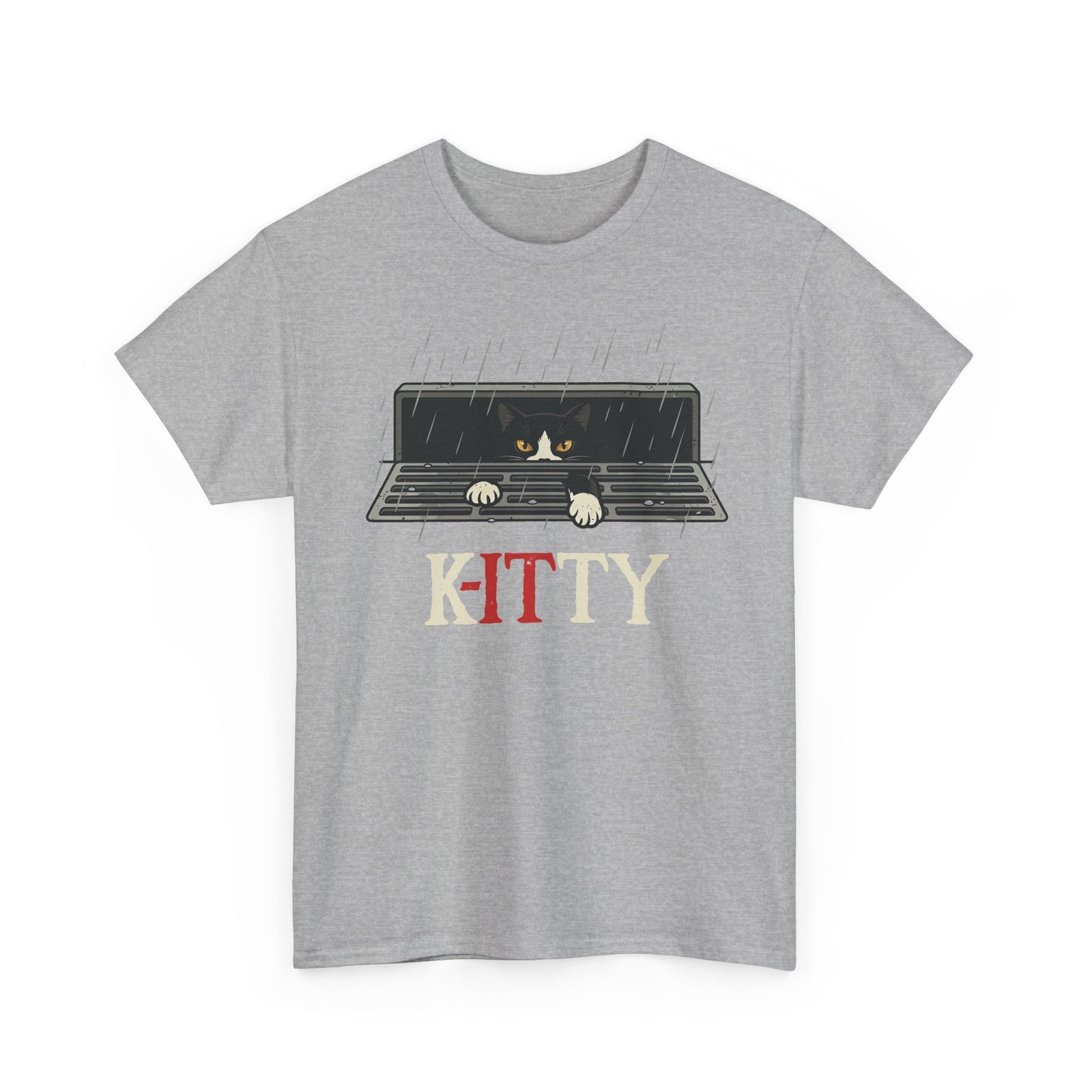 Kitty Window Tee — Cute Rainy Cat Graphic T-Shirt