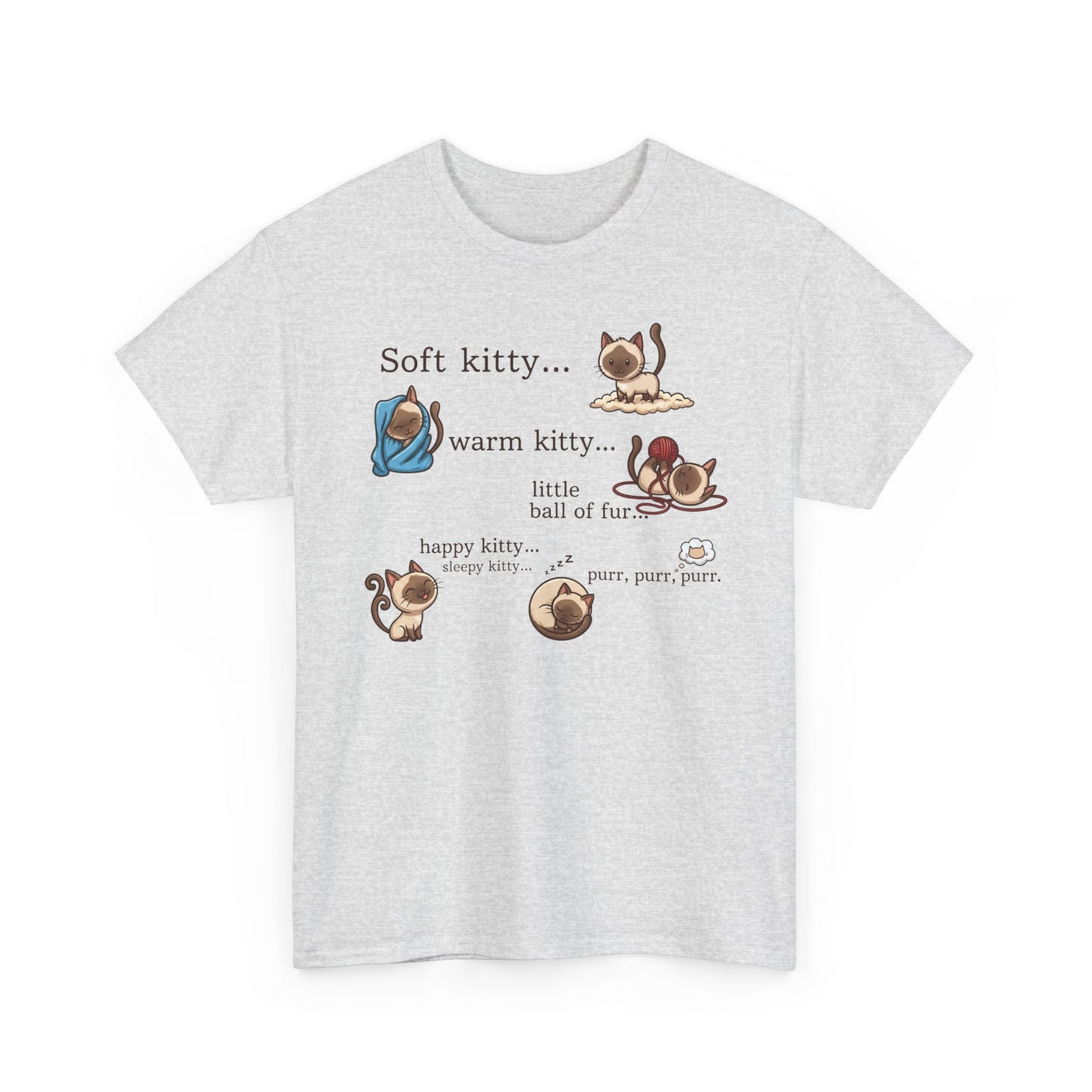 Soft Kitty Warm Kitty T-Shirt — Cute Cat Lyrics Tee