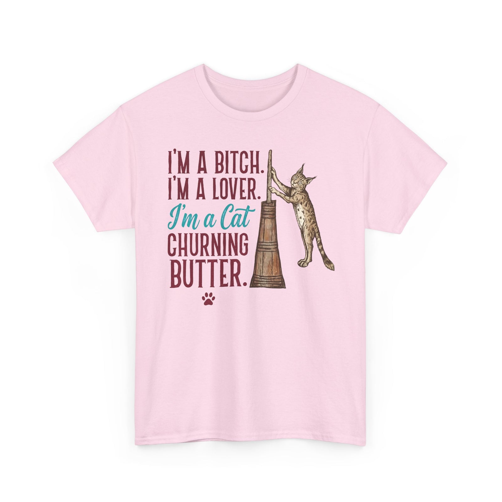 “I'm a Cat Churning Butter” T-Shirt — Funny Whimsical Cat Tee