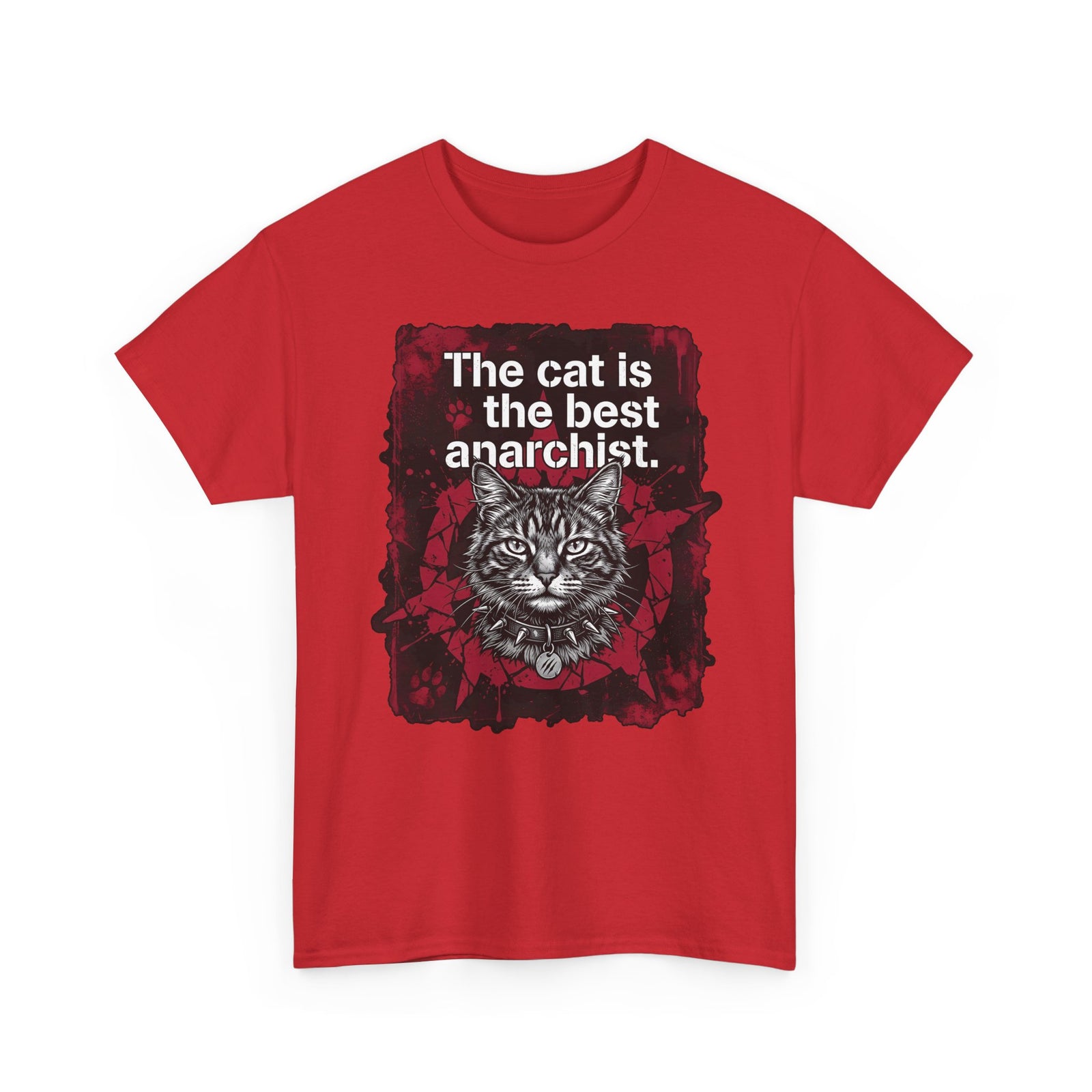 Anarchist Cat T-Shirt "The Cat Is the Best Anarchist"