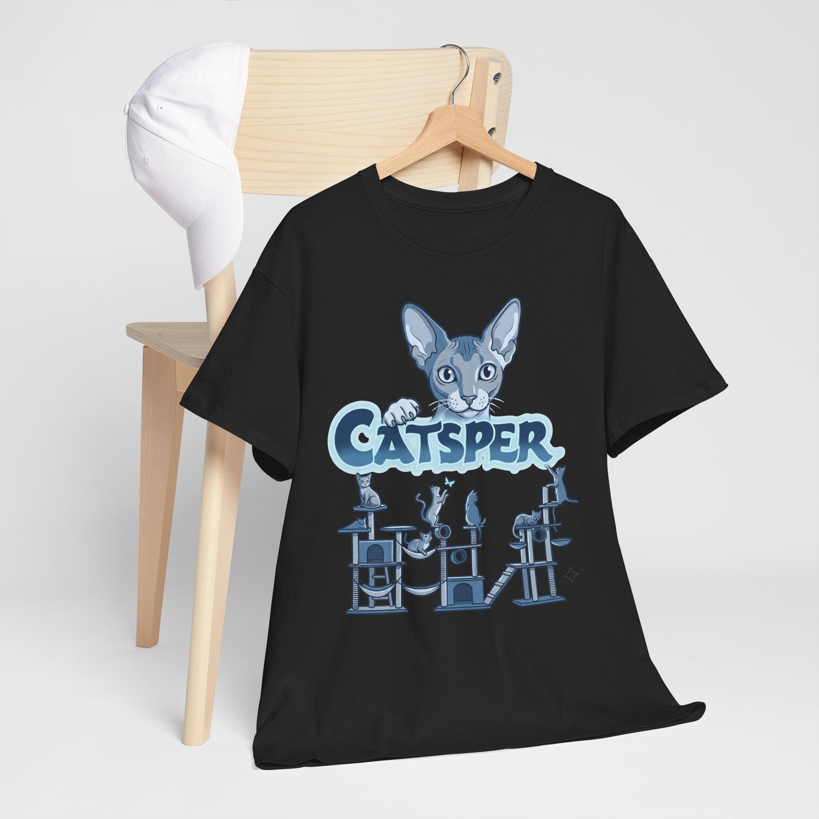Cat Lab T‑Shirt — "CatspER" Retro Science Cat Tee