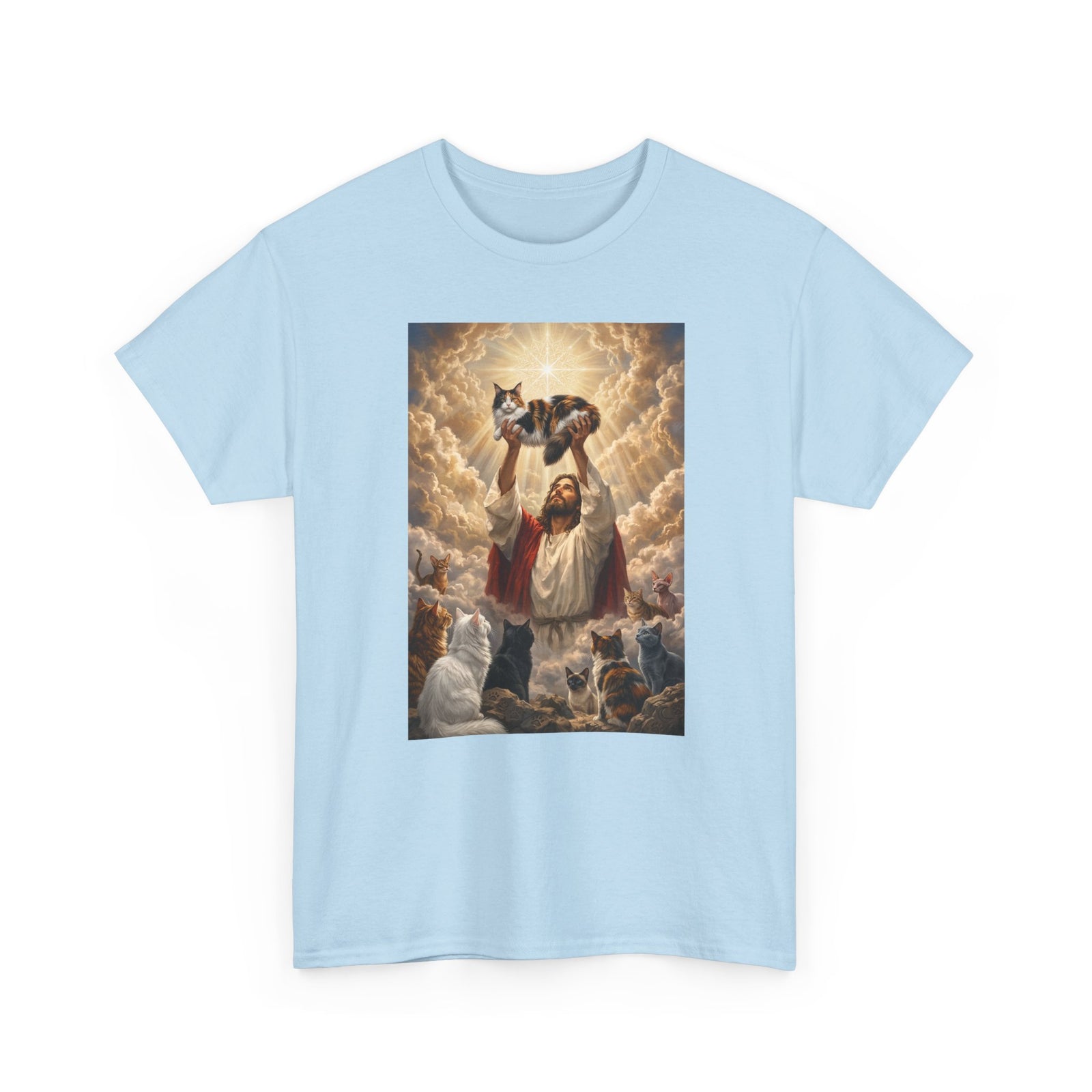 Jesus With Cats T-Shirt — Christian Cat Lover Tee