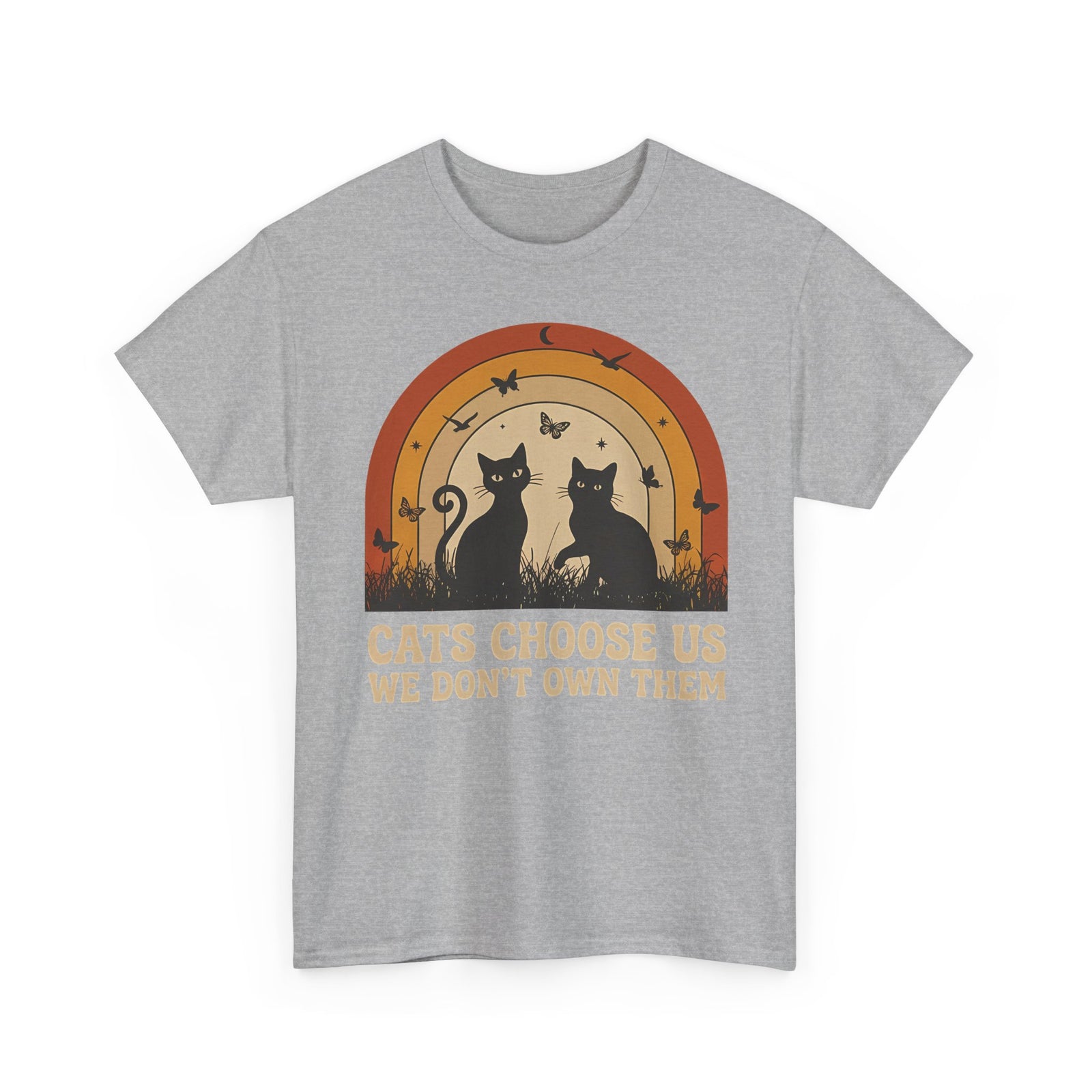 Cats Choose Us Tee — "Cats Choose Us, We Don't Own Them" Cat Lover T‑Shirt