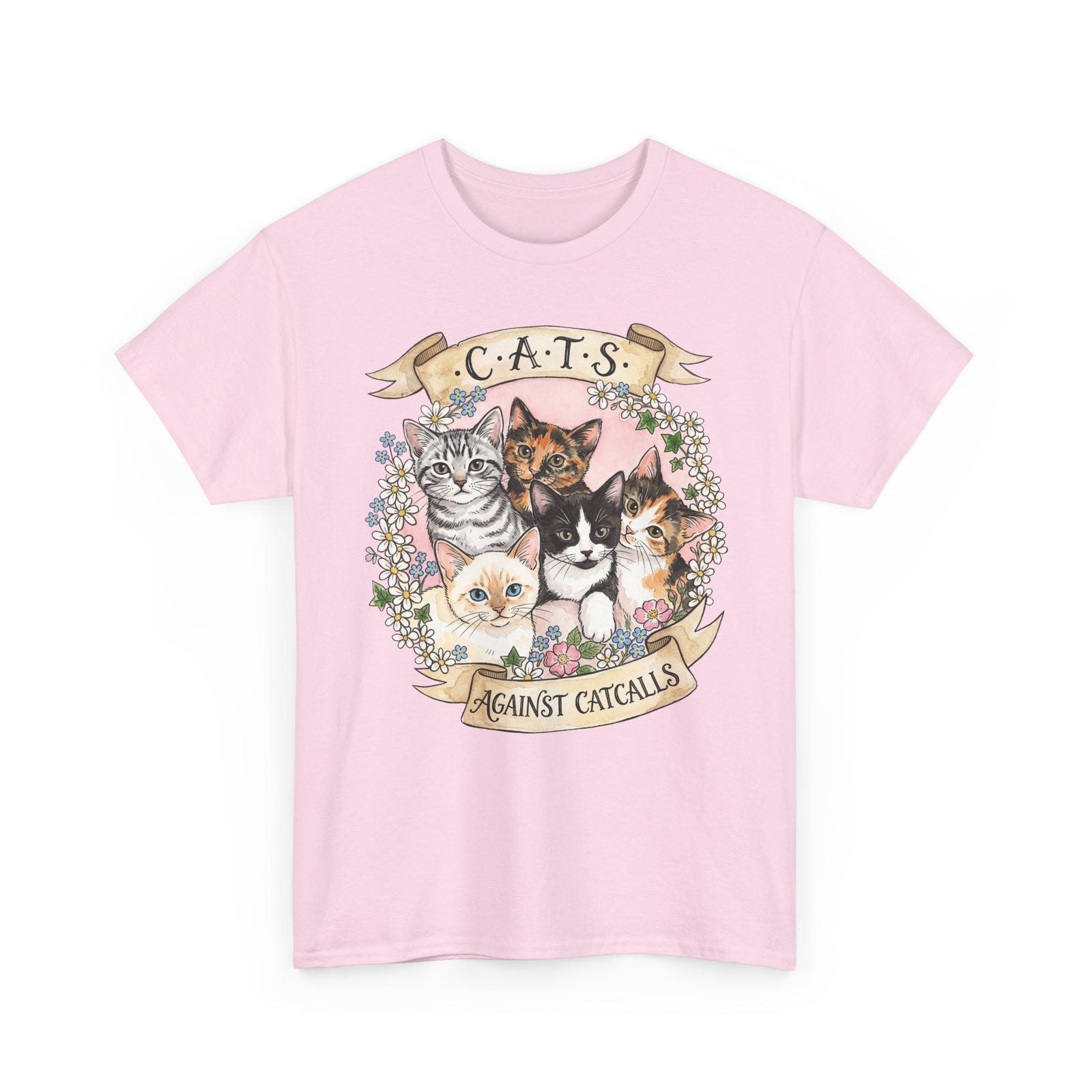 Cat Against Catcalls T-Shirt — Feminist Anti-Harassment Tee