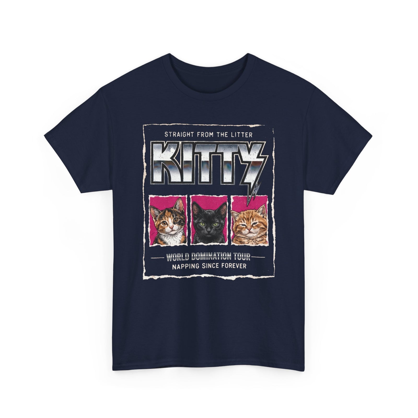 Straight From the Litter Kitty T-Shirt Funny Cat Lover Tee
