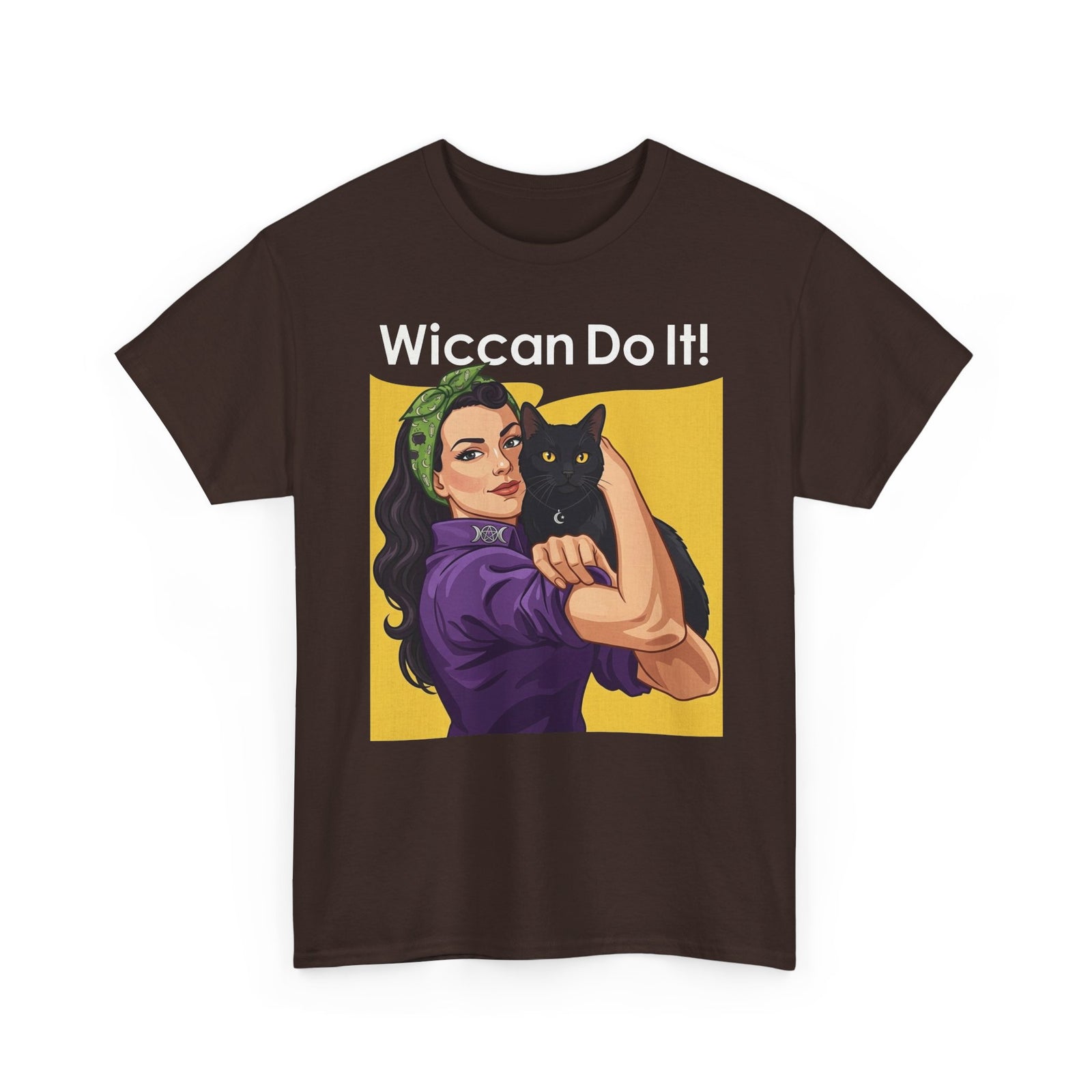 Black Cat "Wiccan Do It" T-Shirt — Witchy Wicca Magic Tee