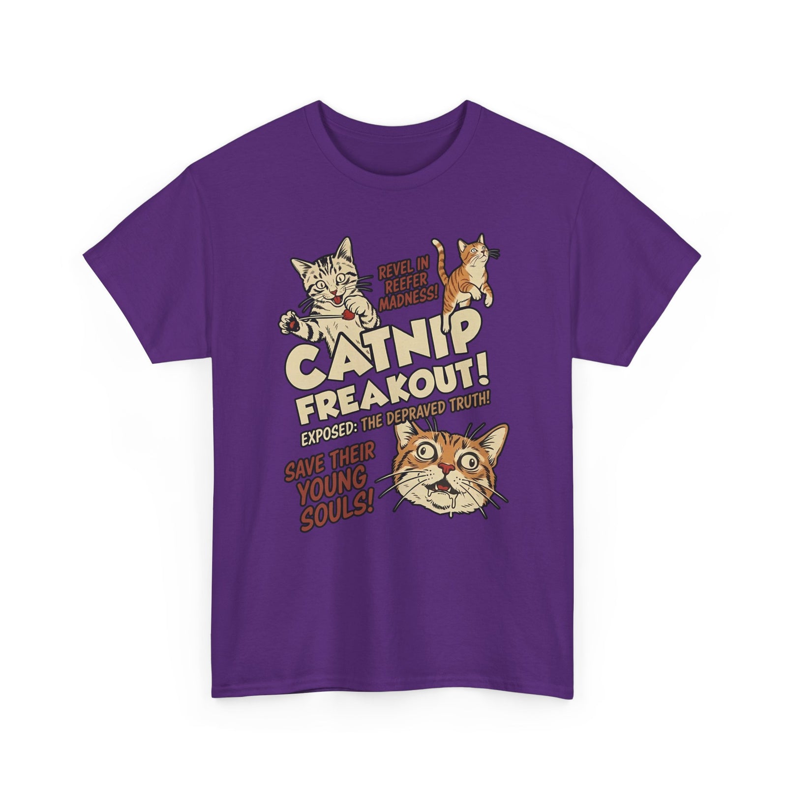 Catnip Freakout T-Shirt — Funny Cat Lover Tee