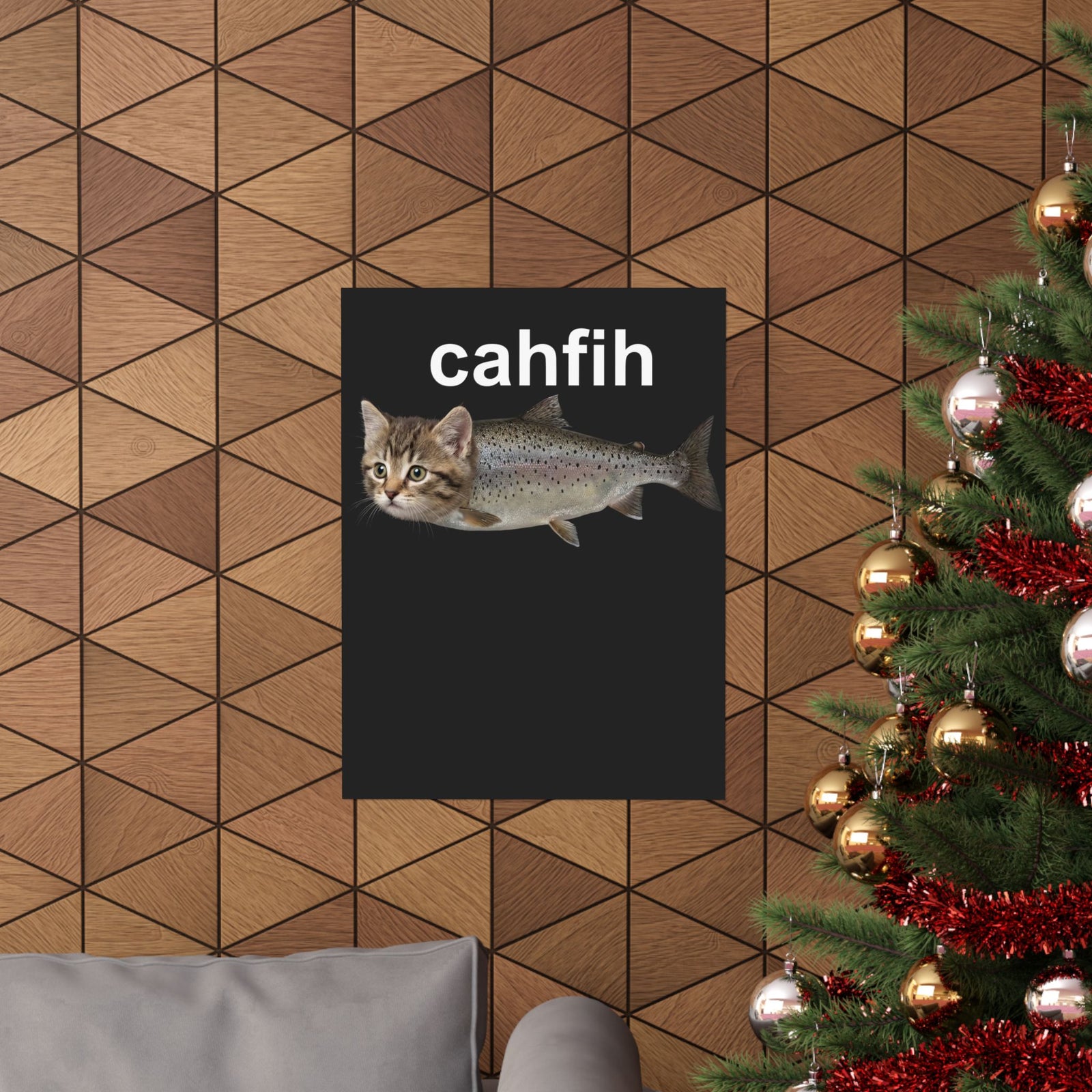 Cahfih Catfish Poster — Funny Catfish Design