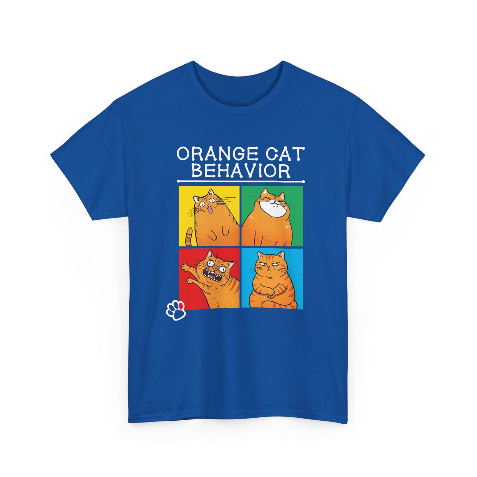 Orange Cat Behavior T-Shirt Funny Cat Lover Tee