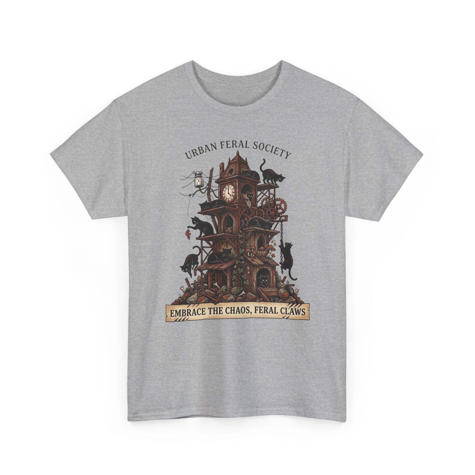 Black Cats Urban Feral Society T-Shirt