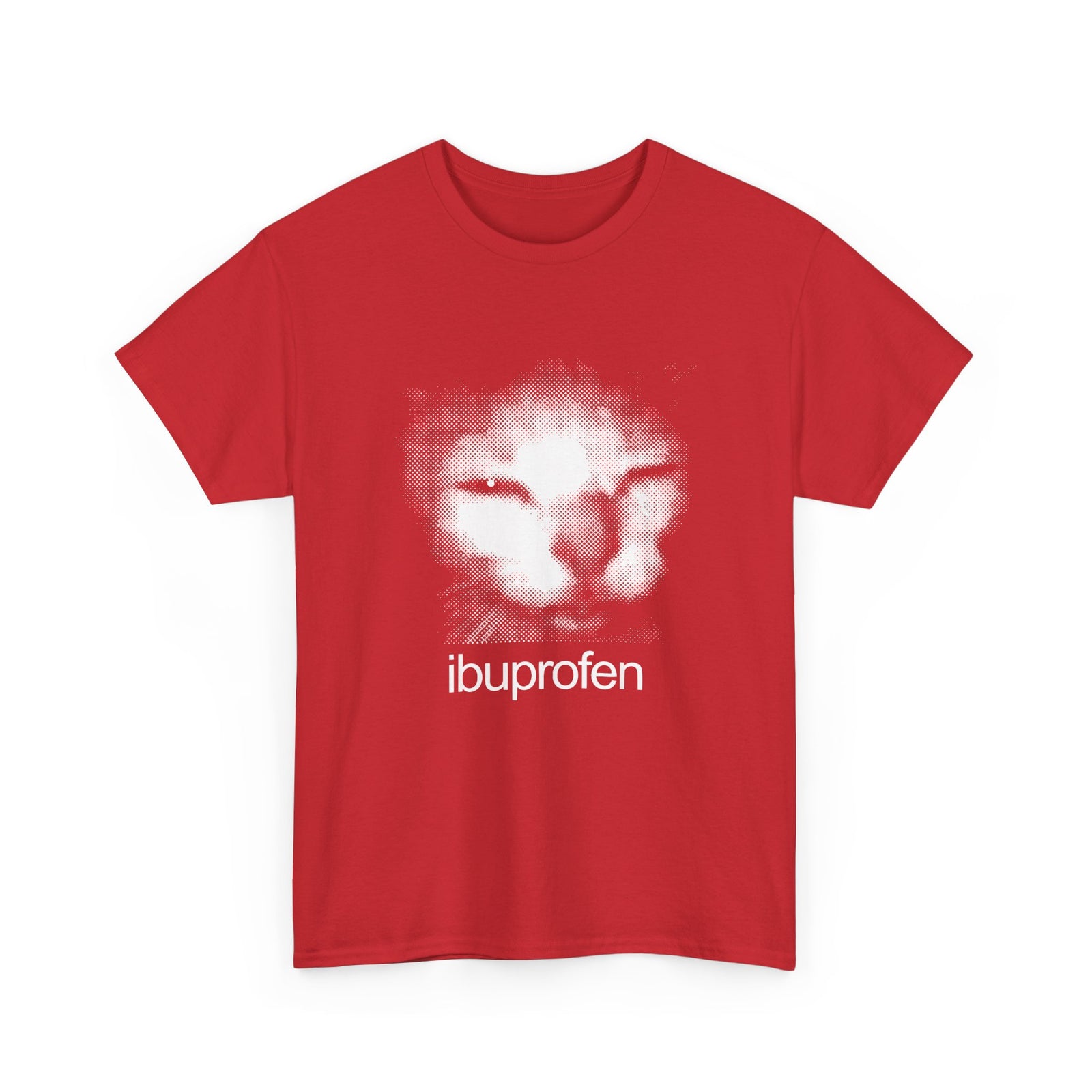 Funny Cat Meme Ibuprofen T-Shirt Humorous Pain Relief Graphic Tee