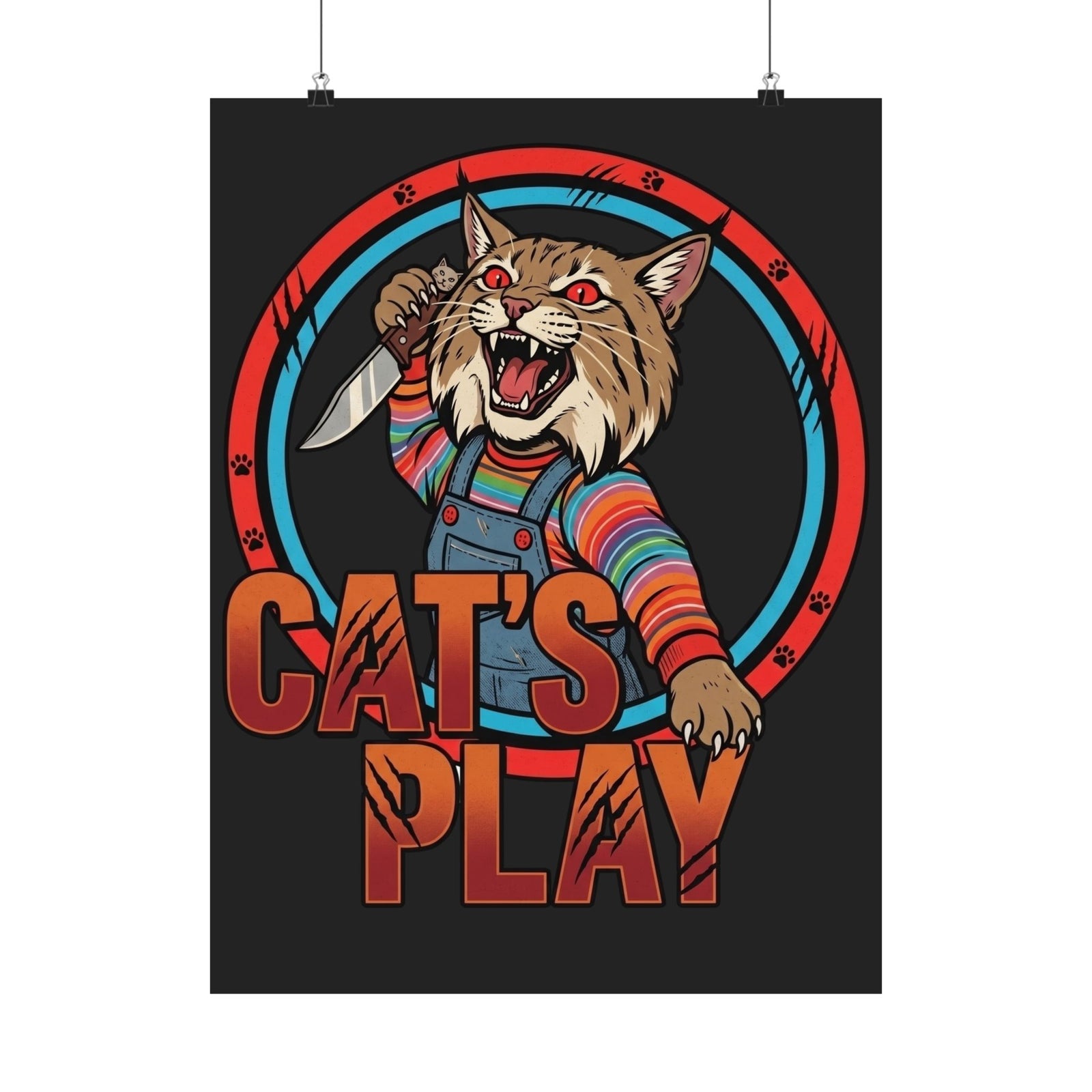 Cat's Play Killer Cat Unisex Poster