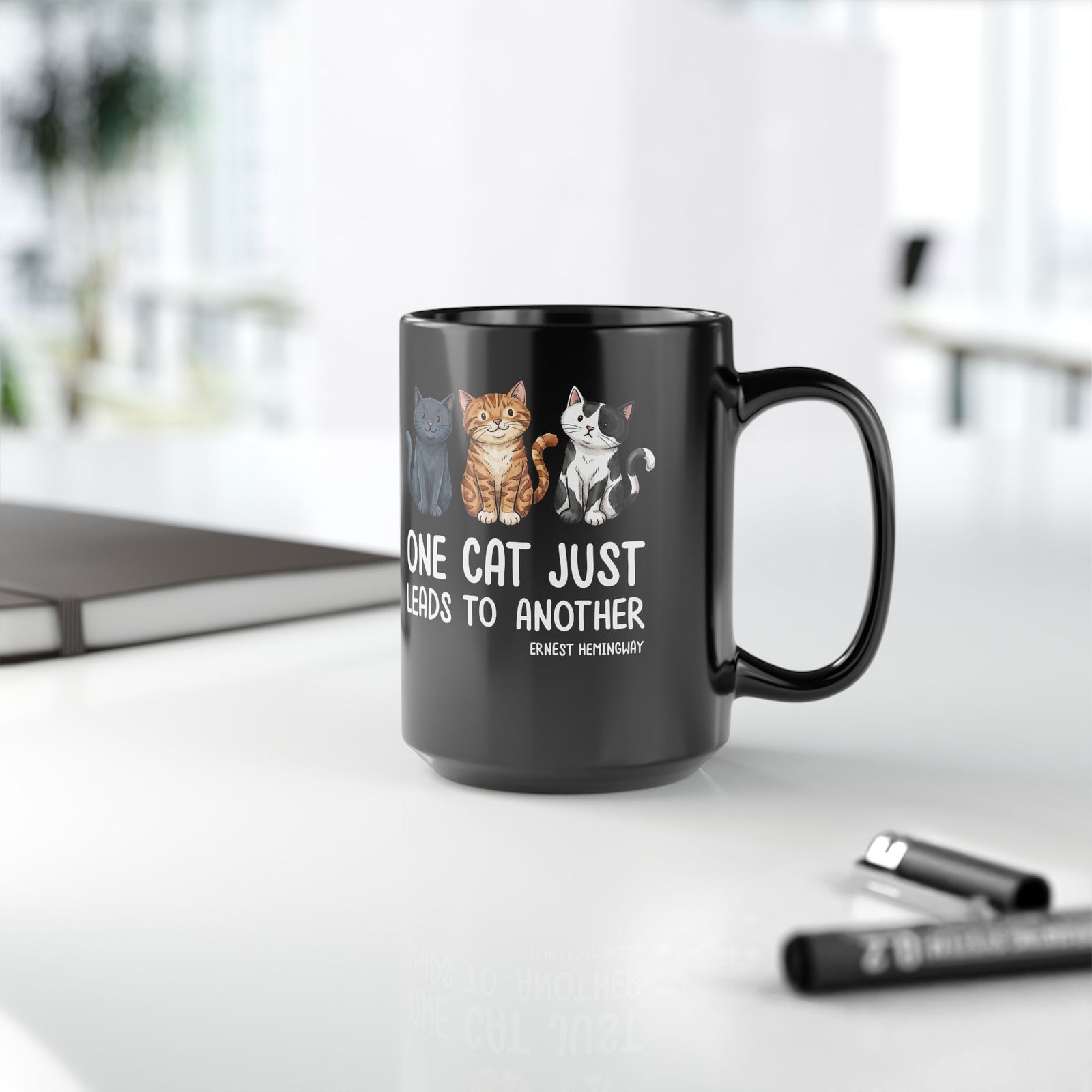 One Cat Just Leads To Another T‑Mug — Funny Cat Lover Mug