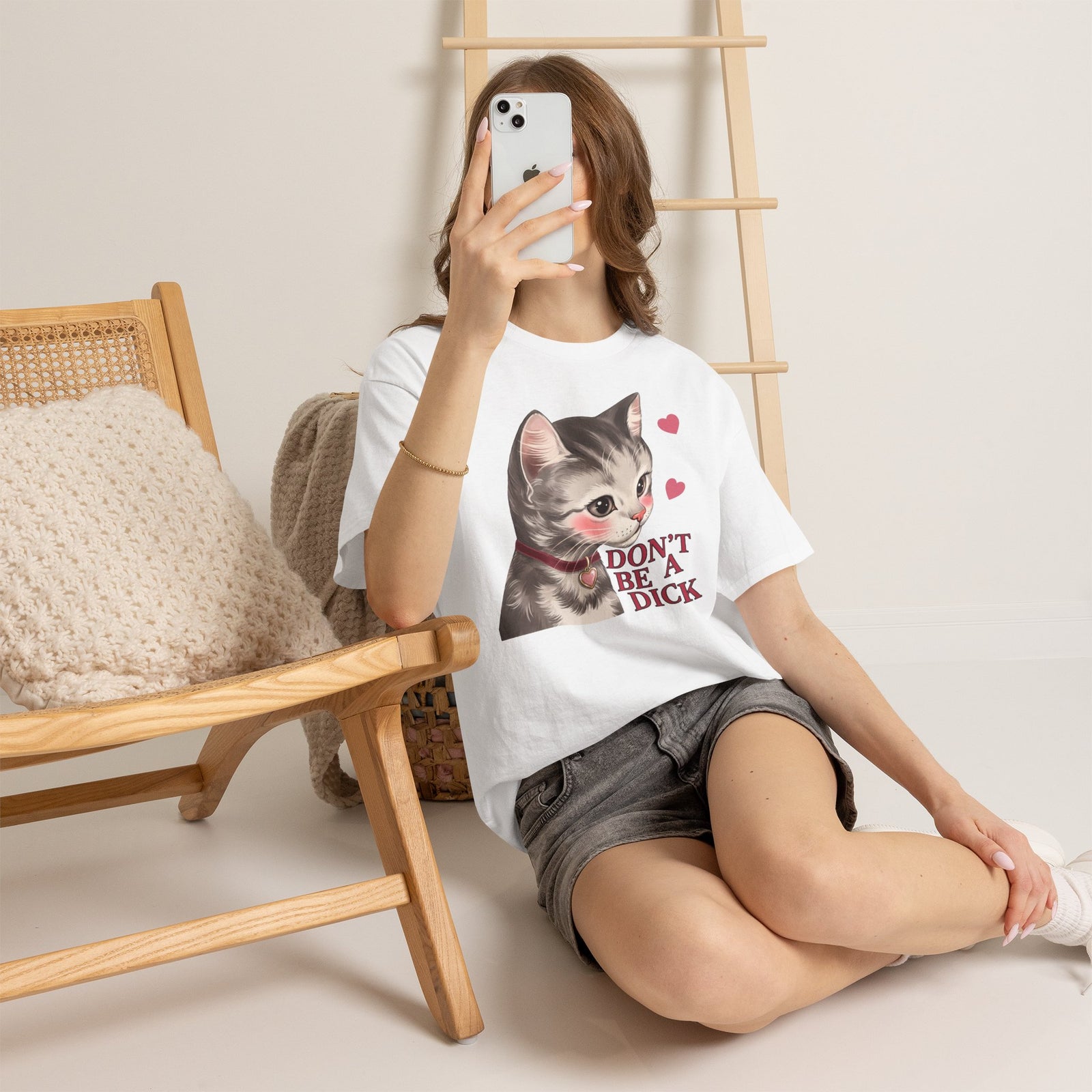 Don't Be A Dick T-Shirt — Cute Kawaii Kitten Sarcastic Cat Tee