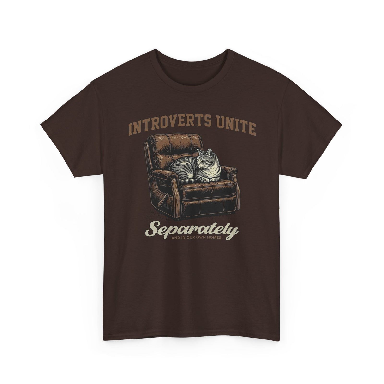 Introverts Unite Cat T-Shirt — Funny Cat Graphic Tee for Introverts