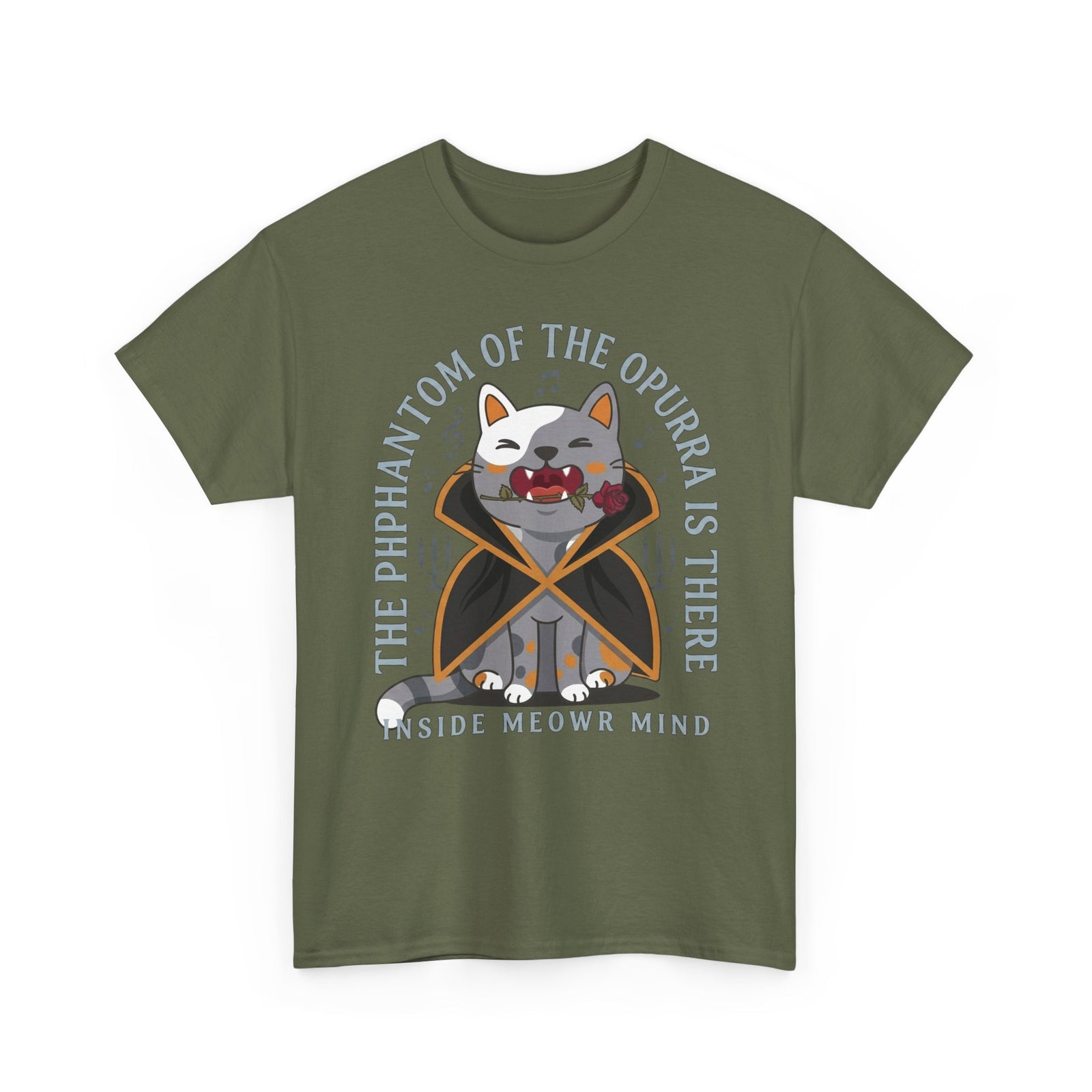 Phantom of the Opurra T-Shirt — Cat Musical Parody Tee