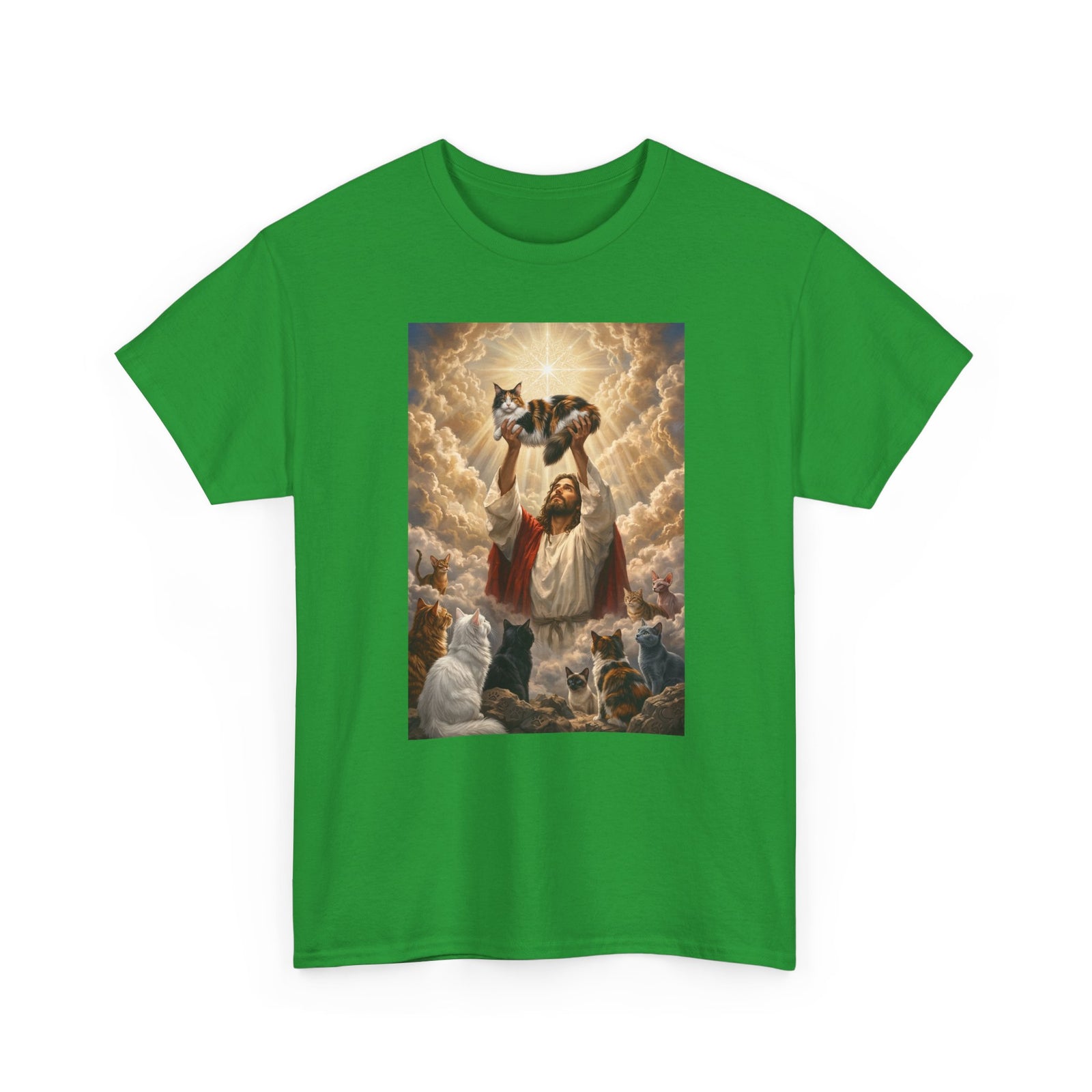 Jesus With Cats T-Shirt — Christian Cat Lover Tee
