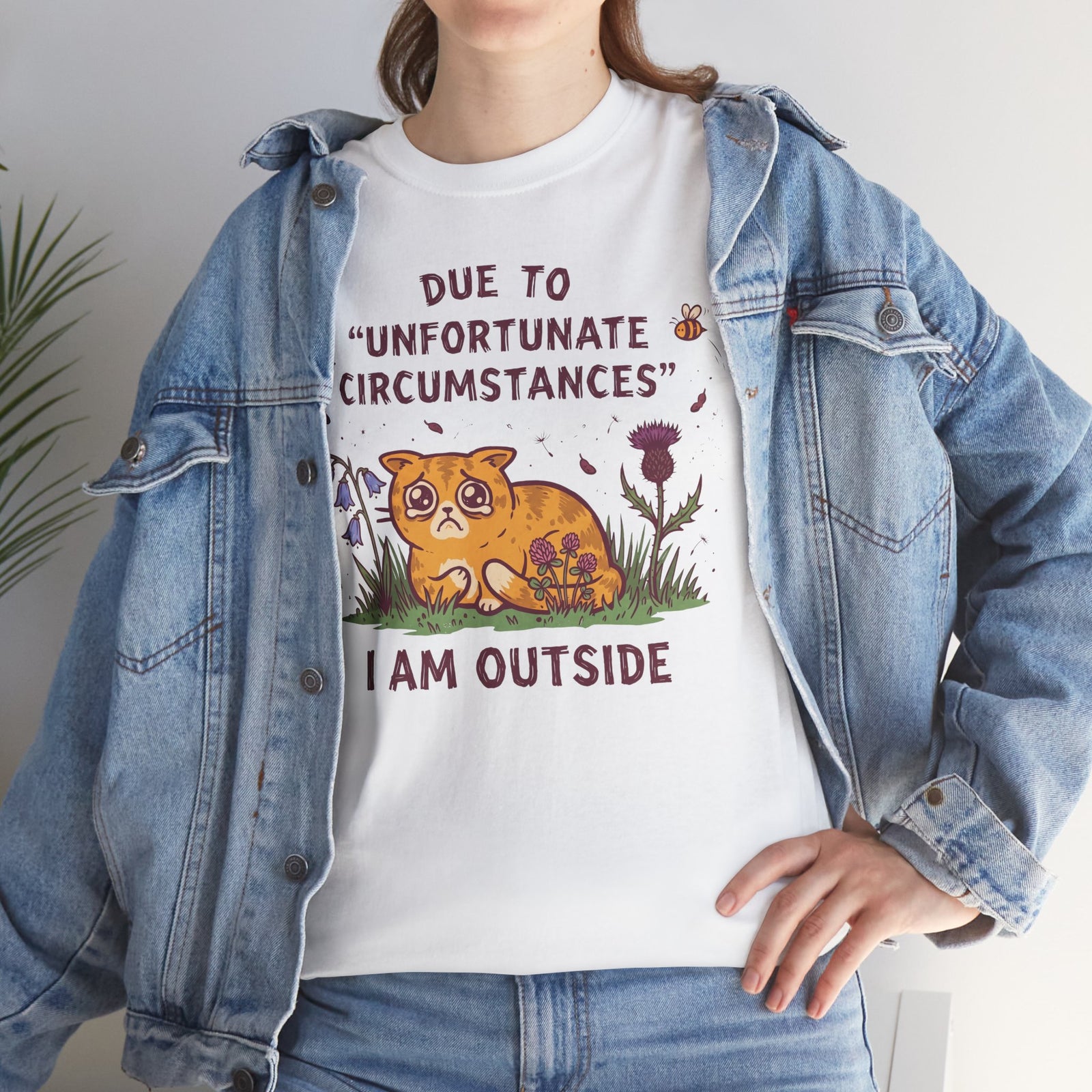 I'm Outside Funny Cat T-Shirt