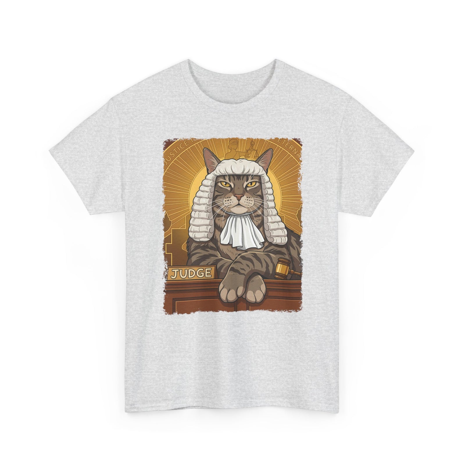 Cat Judge T-Shirt Funny Cat Lawyer / Judge Graphic Tee